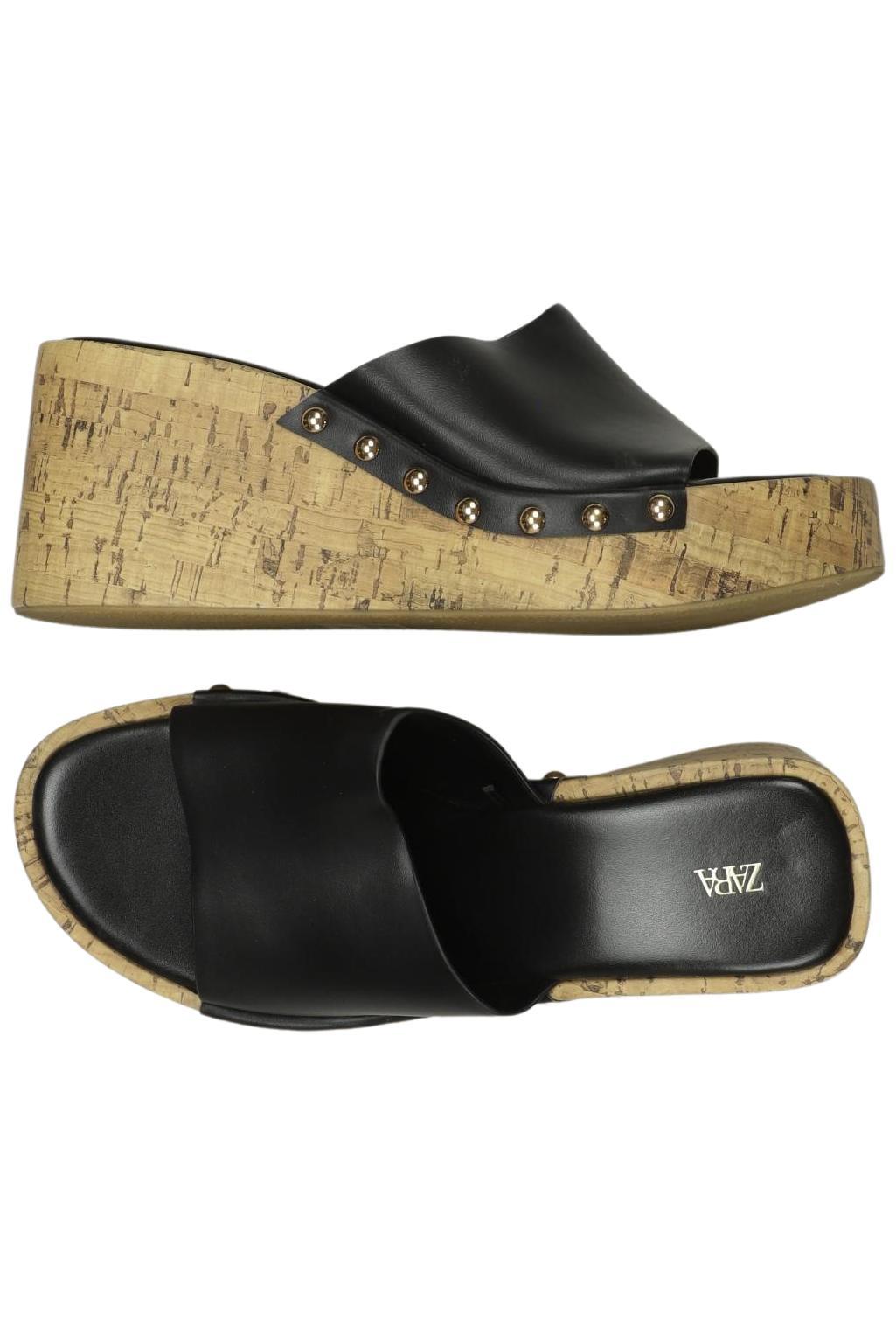 

Zara Damen Sandale, schwarz, Gr. 38