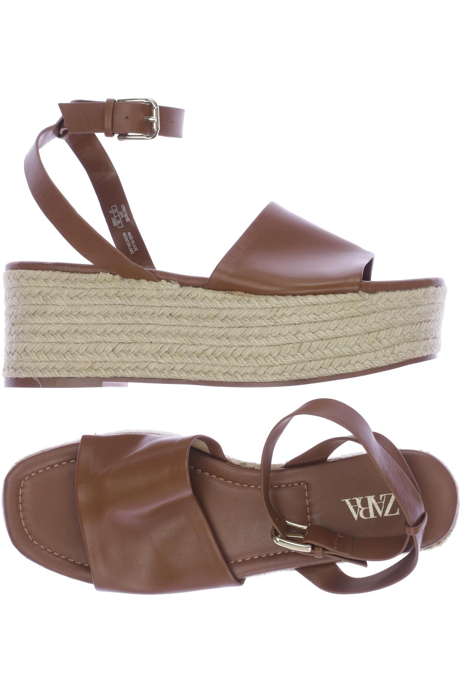 

ZARA Damen Sandale, braun