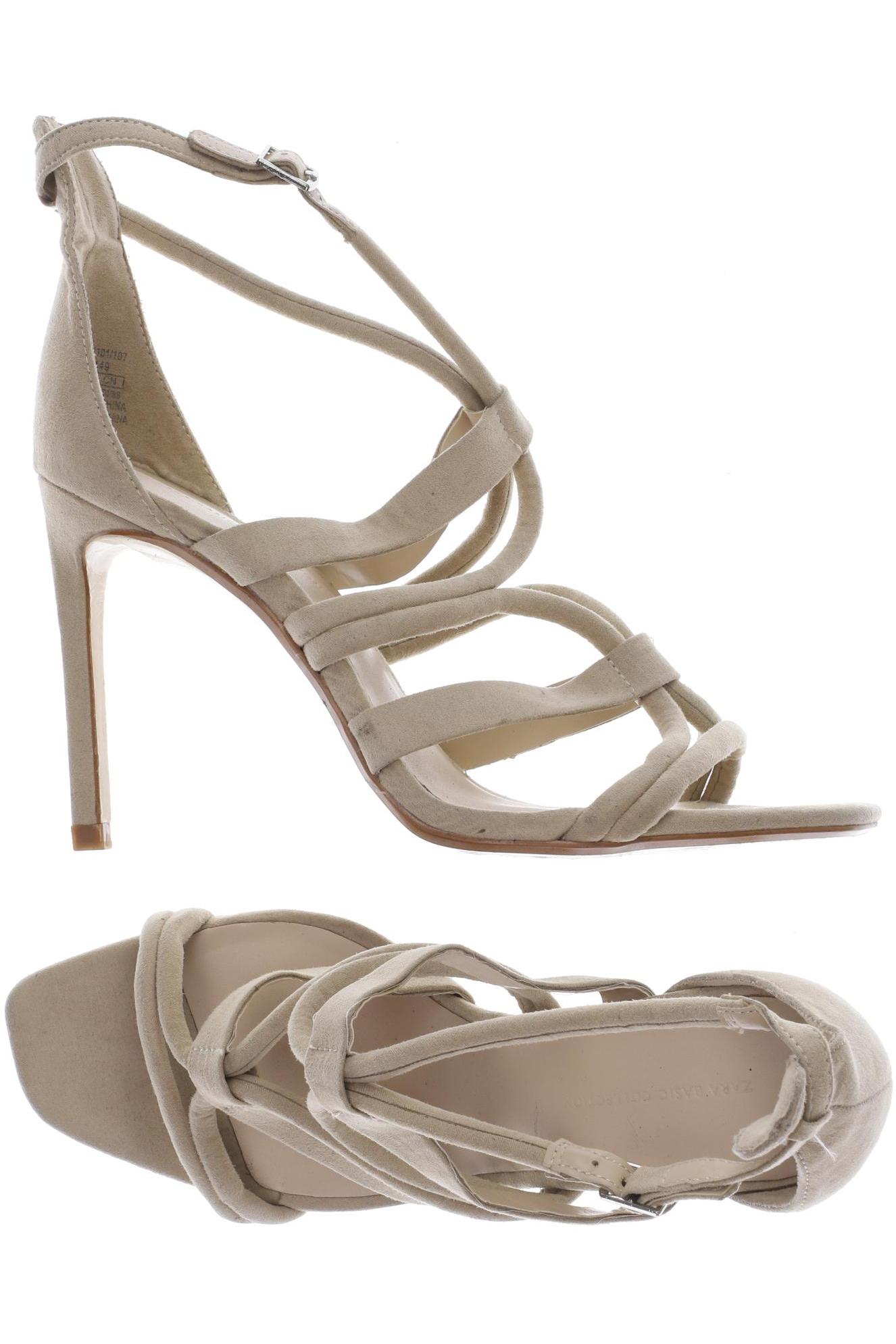 

ZARA Damen Sandale, beige