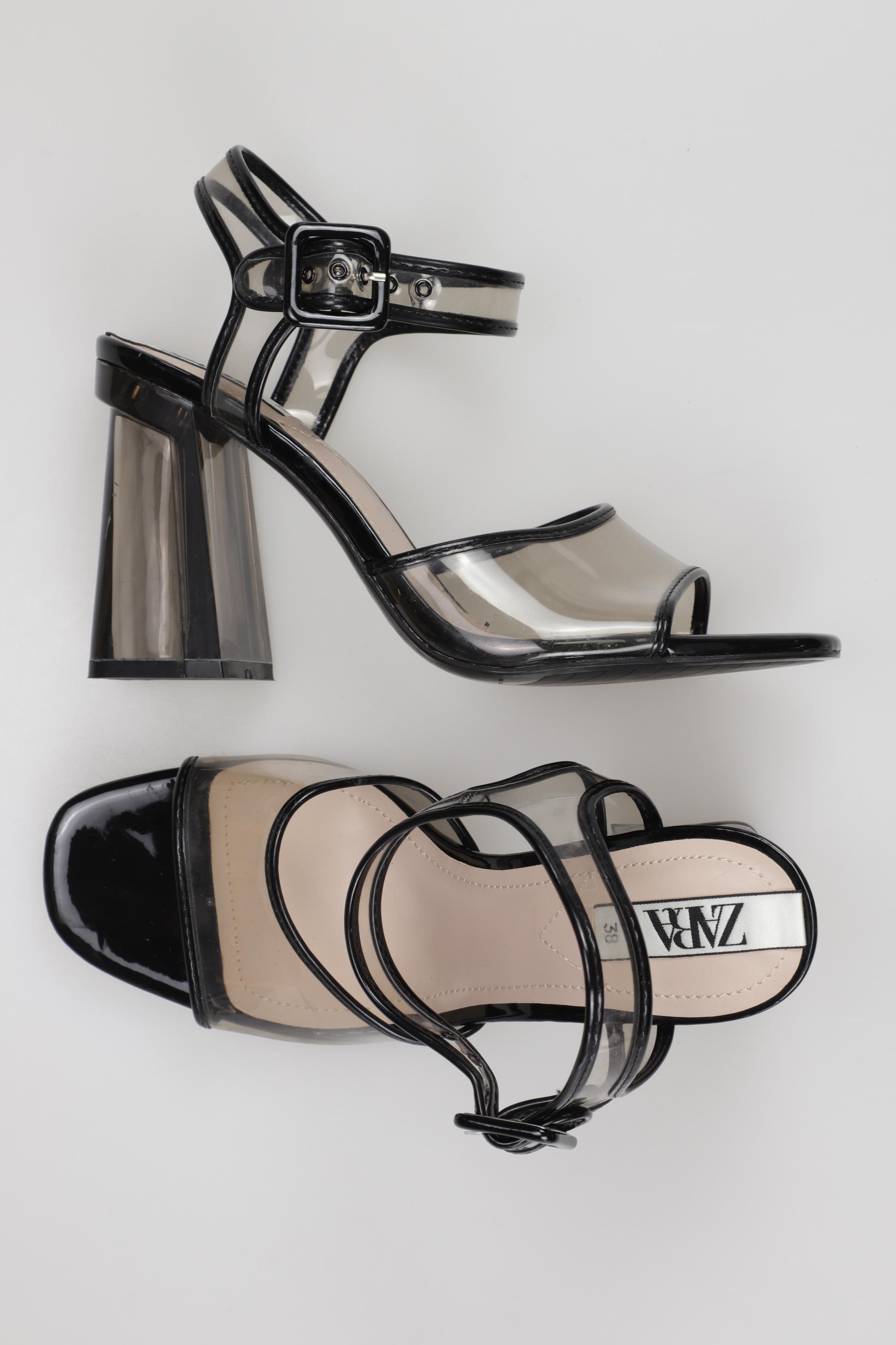 

Zara Damen Sandale, schwarz, Gr. 38