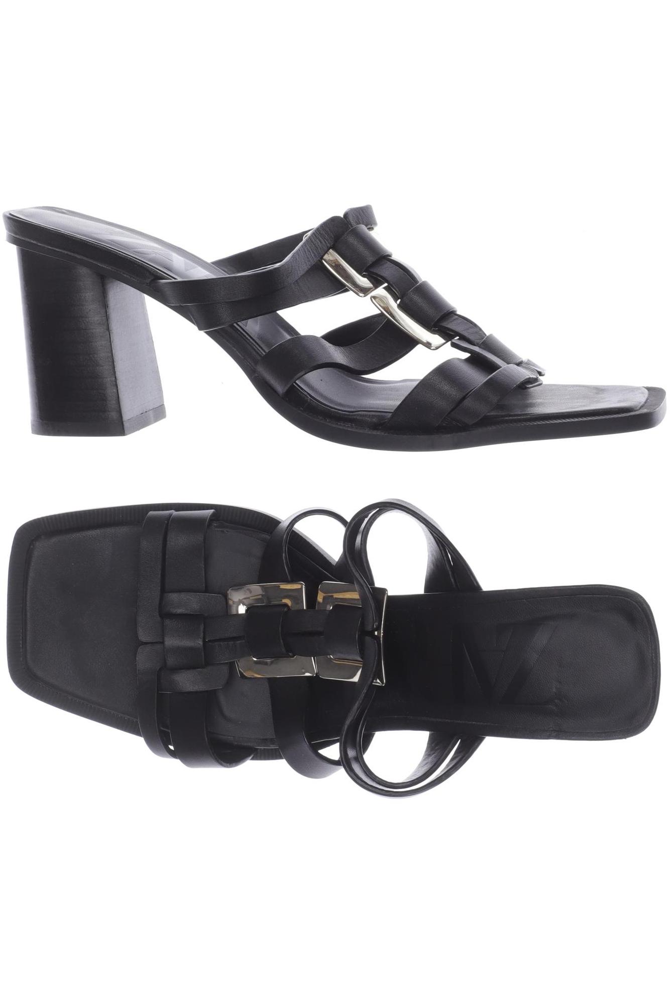 

Zara Damen Sandale, schwarz, Gr. 38