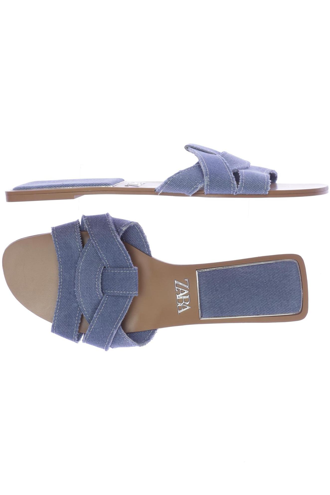

Zara Damen Sandale, blau, Gr. 40