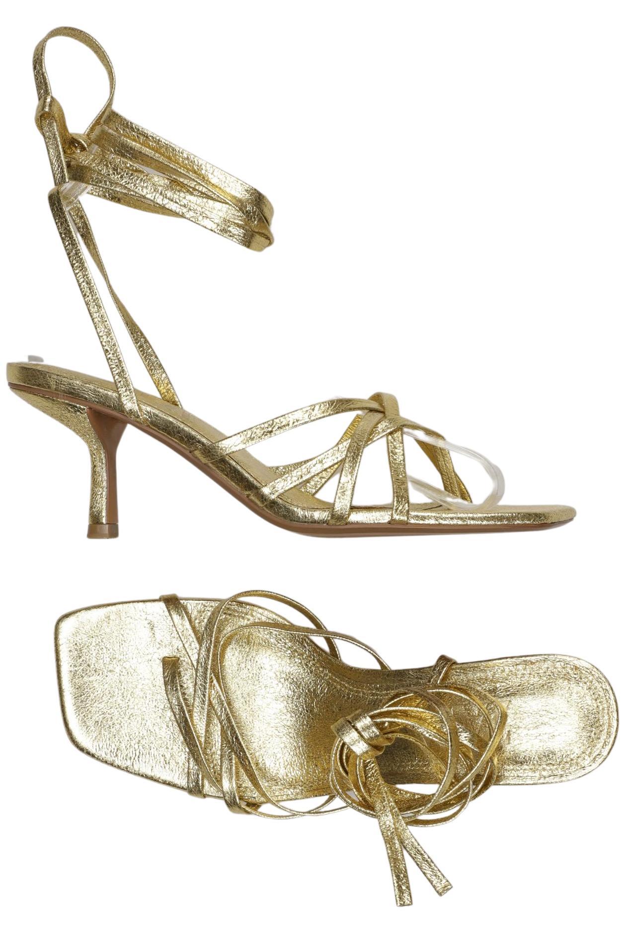 

Zara Damen Sandale, gold, Gr. 38