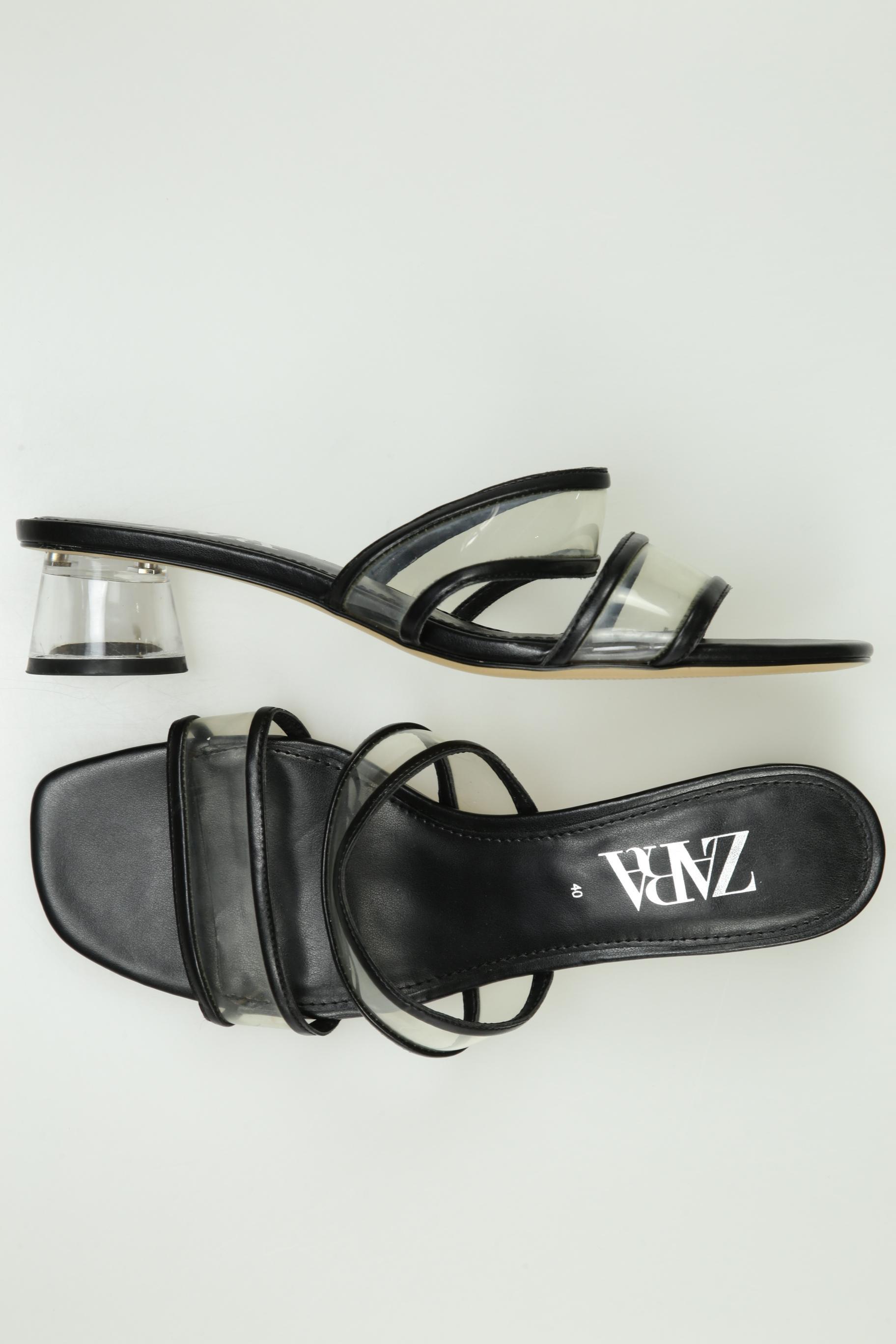 

Zara Damen Sandale, schwarz, Gr. 40