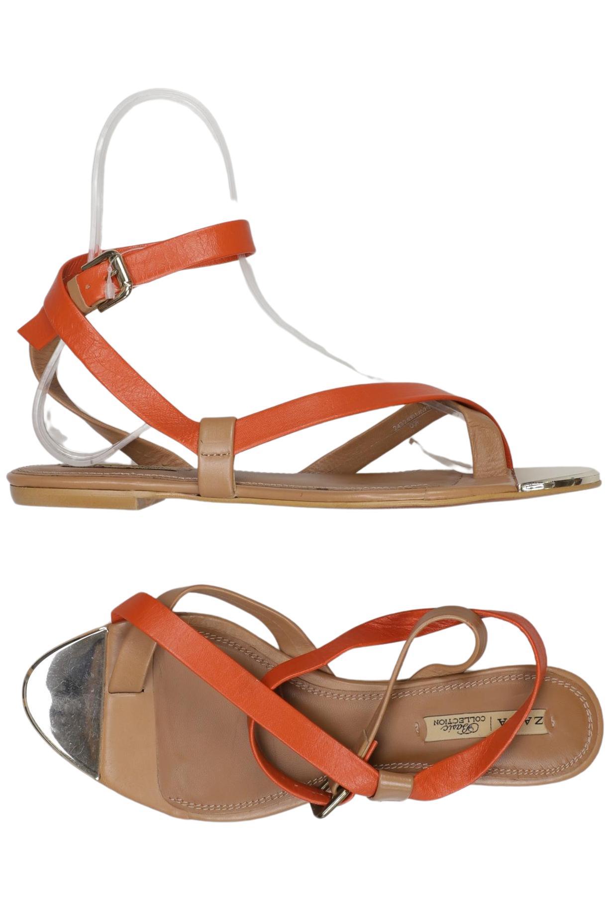 

Zara Damen Sandale, orange, Gr. 39