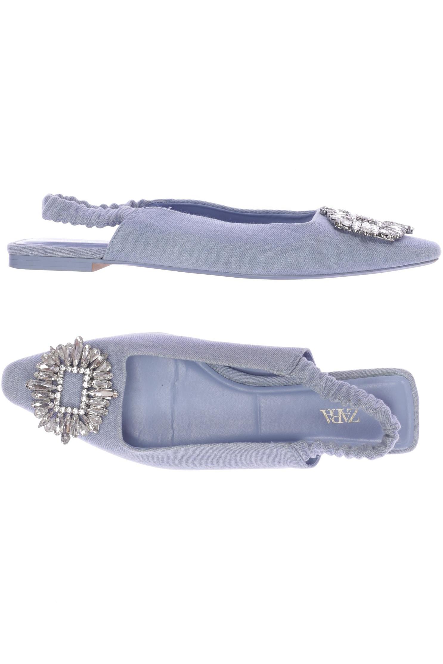 

Zara Damen Sandale, hellblau, Gr. 37