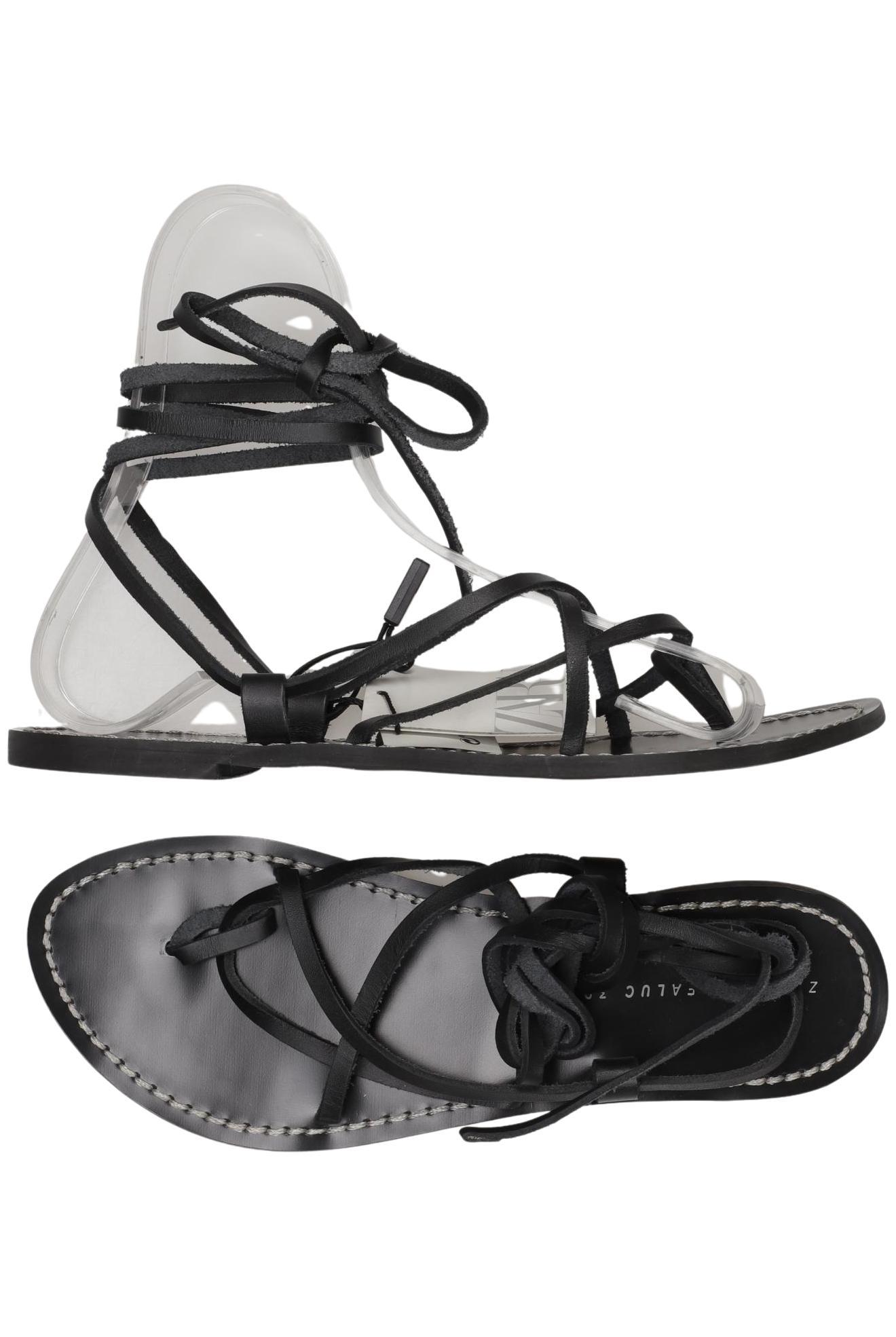 

Zara Damen Sandale, schwarz, Gr. 39