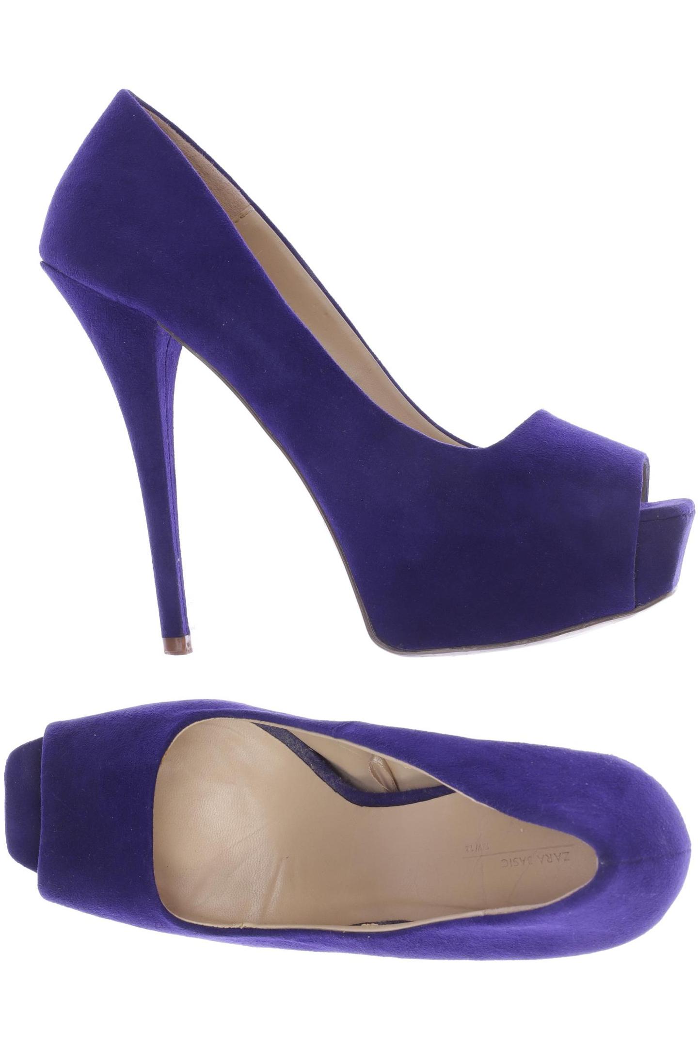 

ZARA Damen Sandale, blau