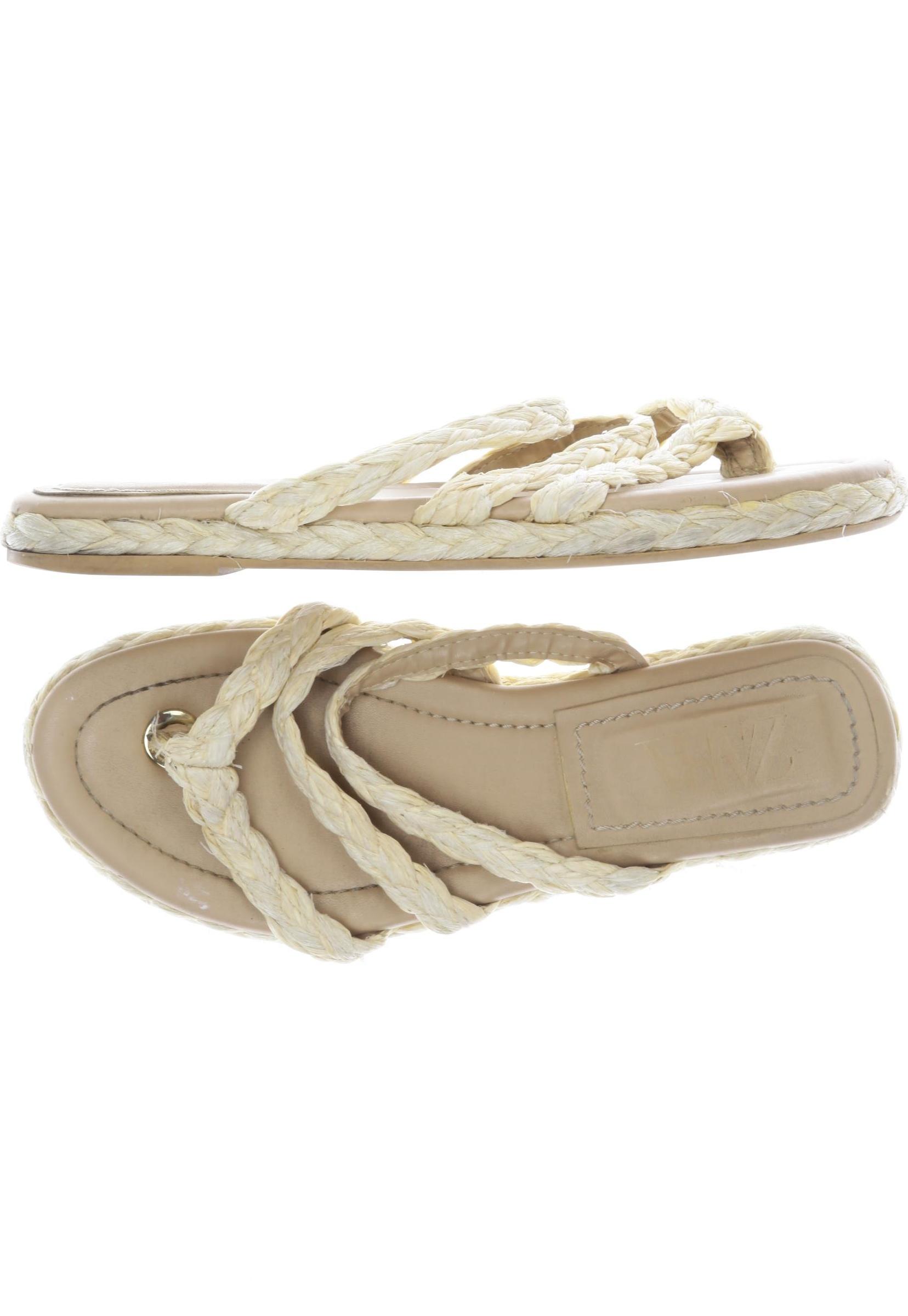 

Zara Damen Sandale, beige, Gr. 38