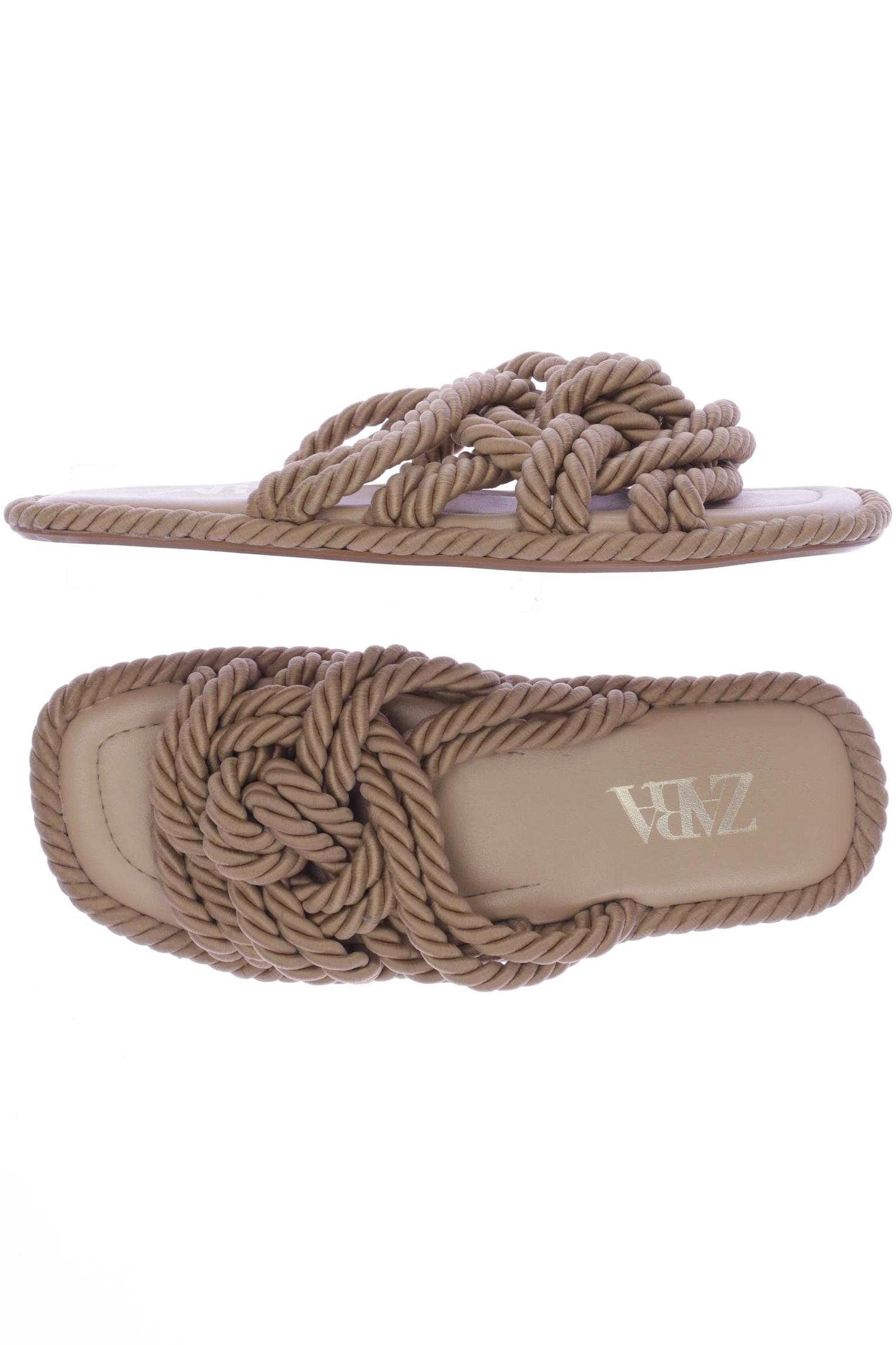 

Zara Damen Sandale, beige, Gr. 38