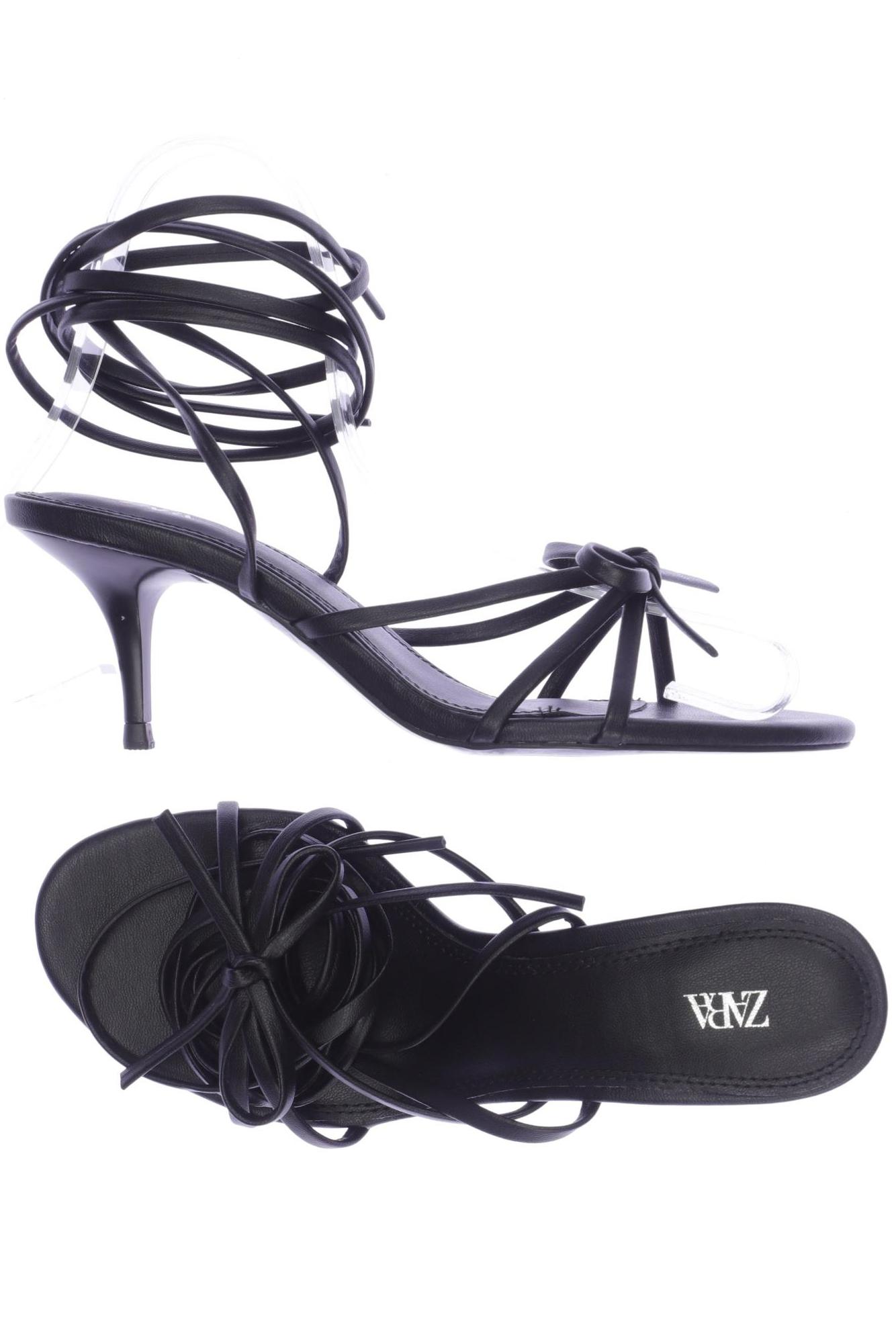 

Zara Damen Sandale, schwarz, Gr. 37