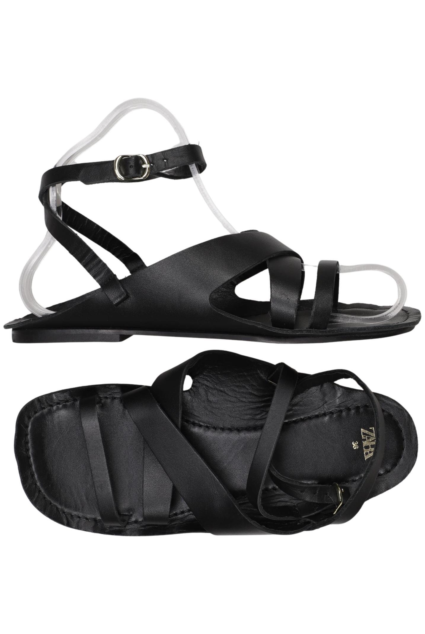 

Zara Damen Sandale, schwarz, Gr. 36