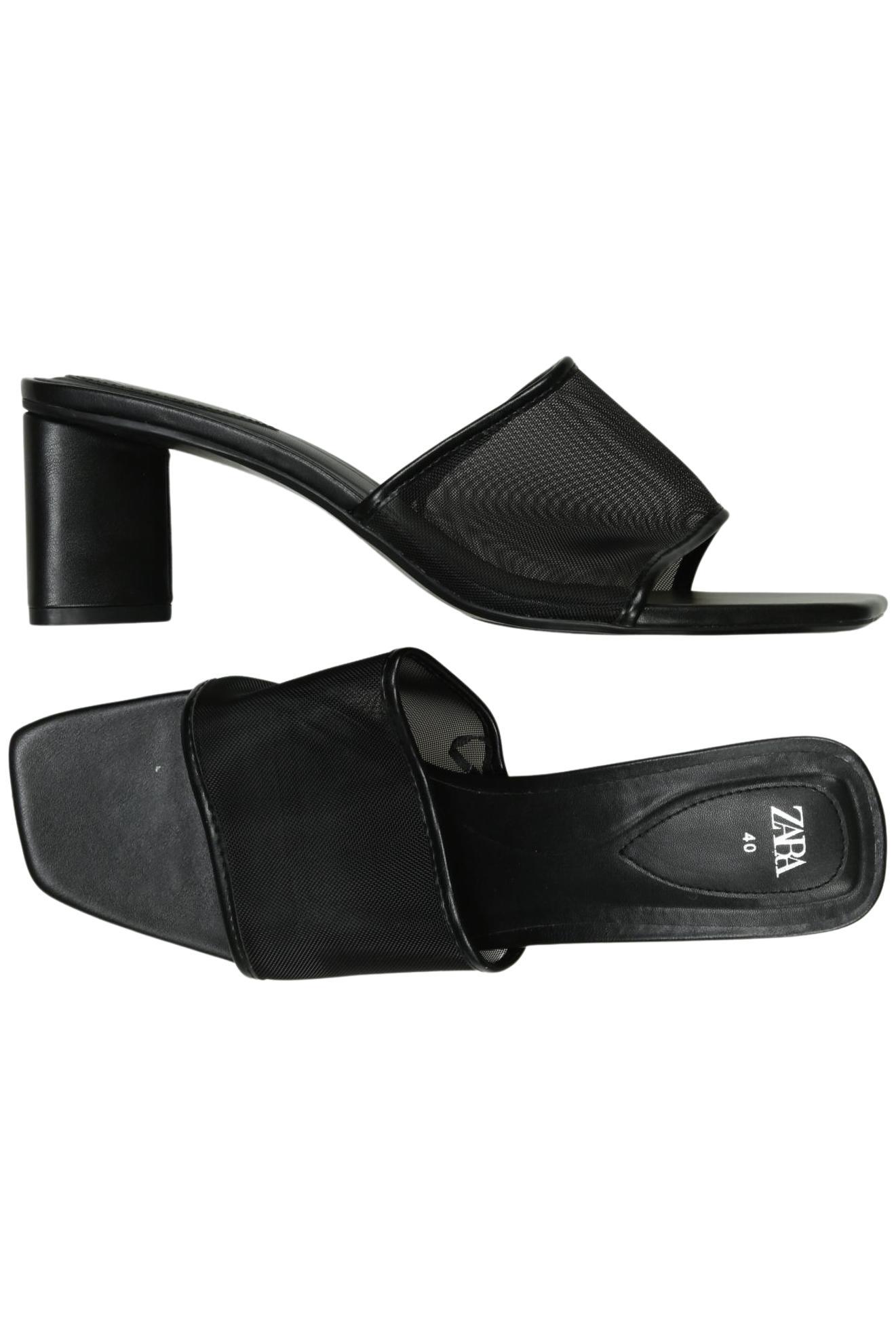 

Zara Damen Sandale, schwarz, Gr. 40