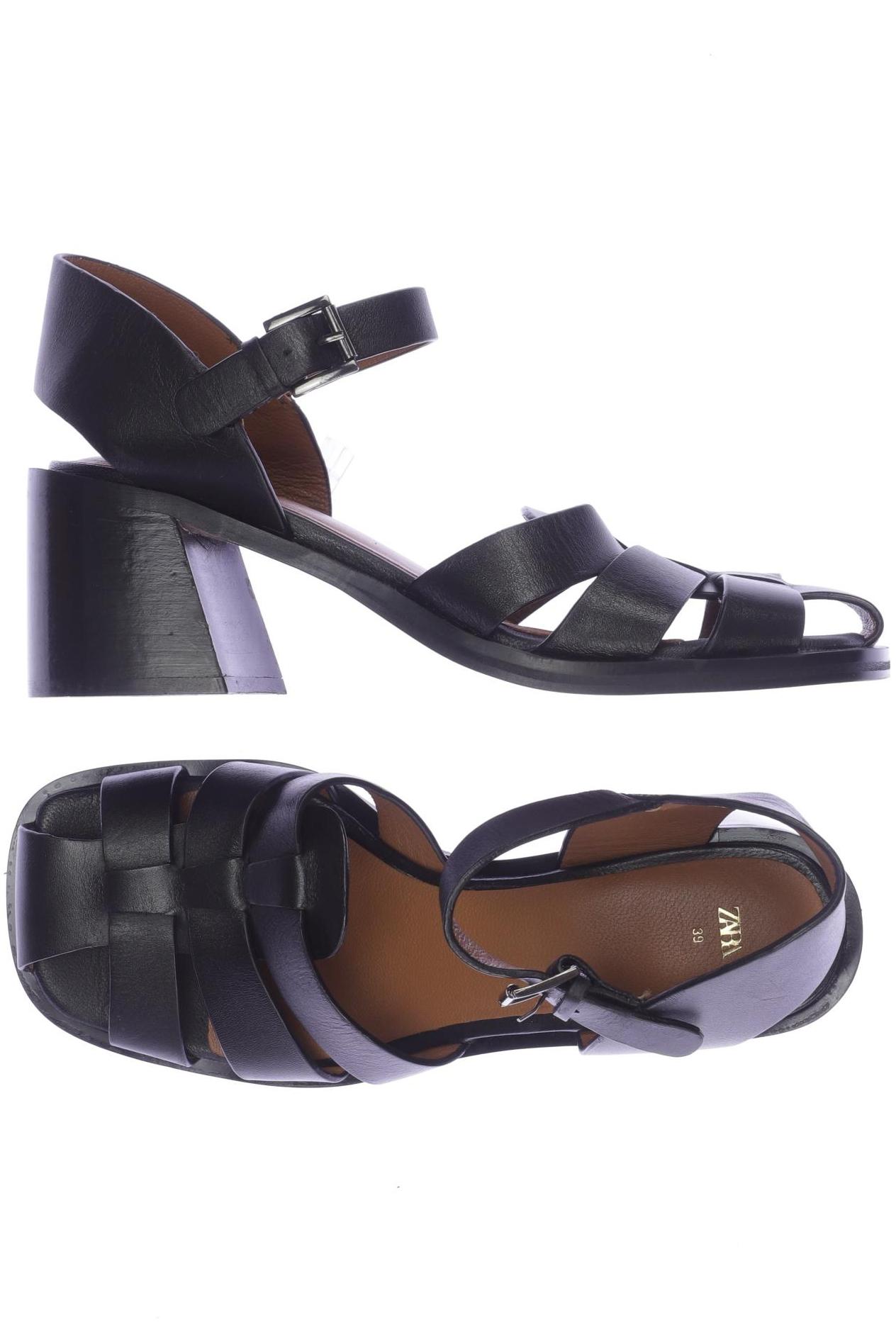 

Zara Damen Sandale, schwarz, Gr. 39