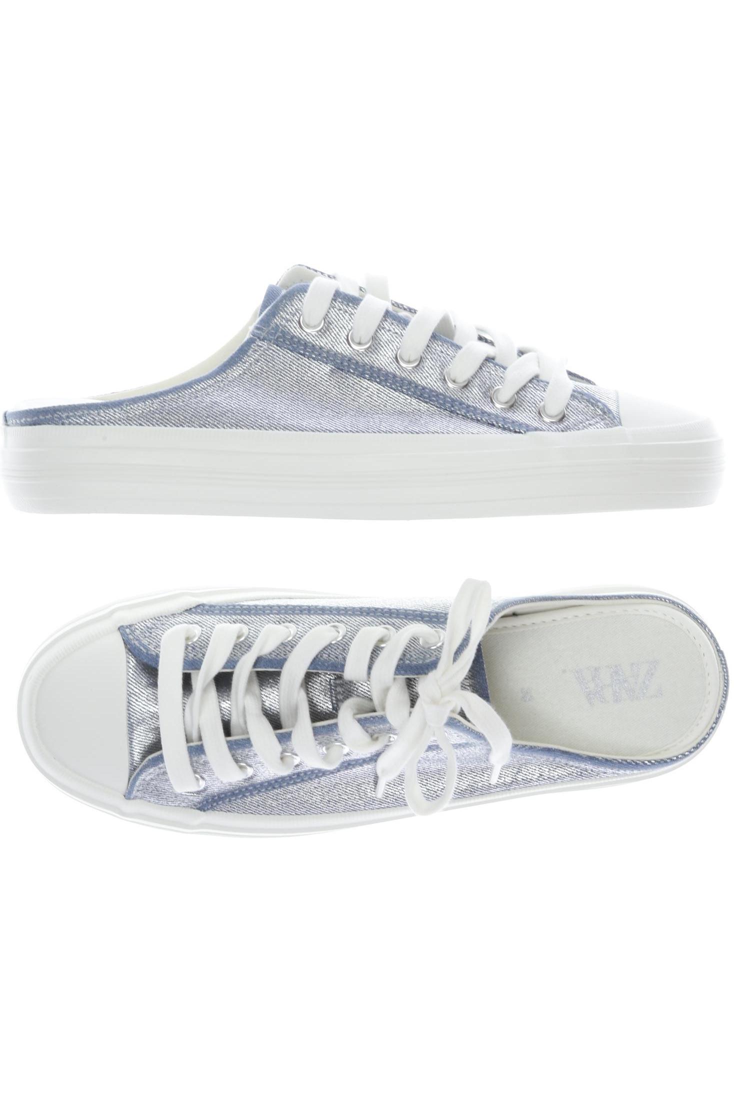 

Zara Damen Sandale, hellblau, Gr. 38