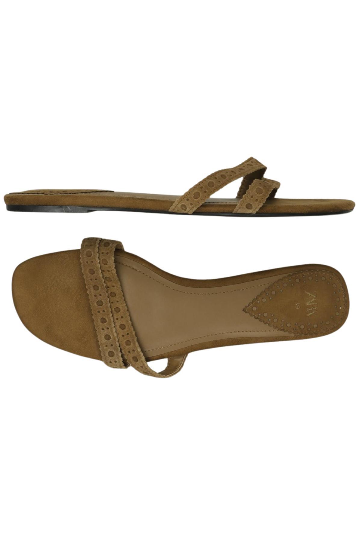 

Zara Damen Sandale, braun, Gr. 39