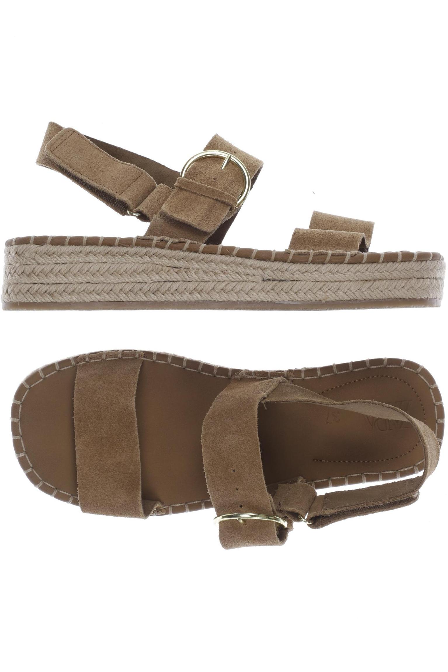 

Zara Damen Sandale, beige, Gr. 37