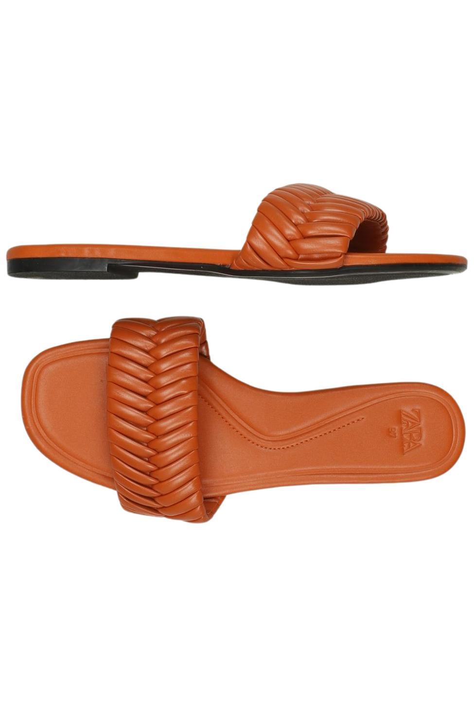 

Zara Damen Sandale, orange, Gr. 37