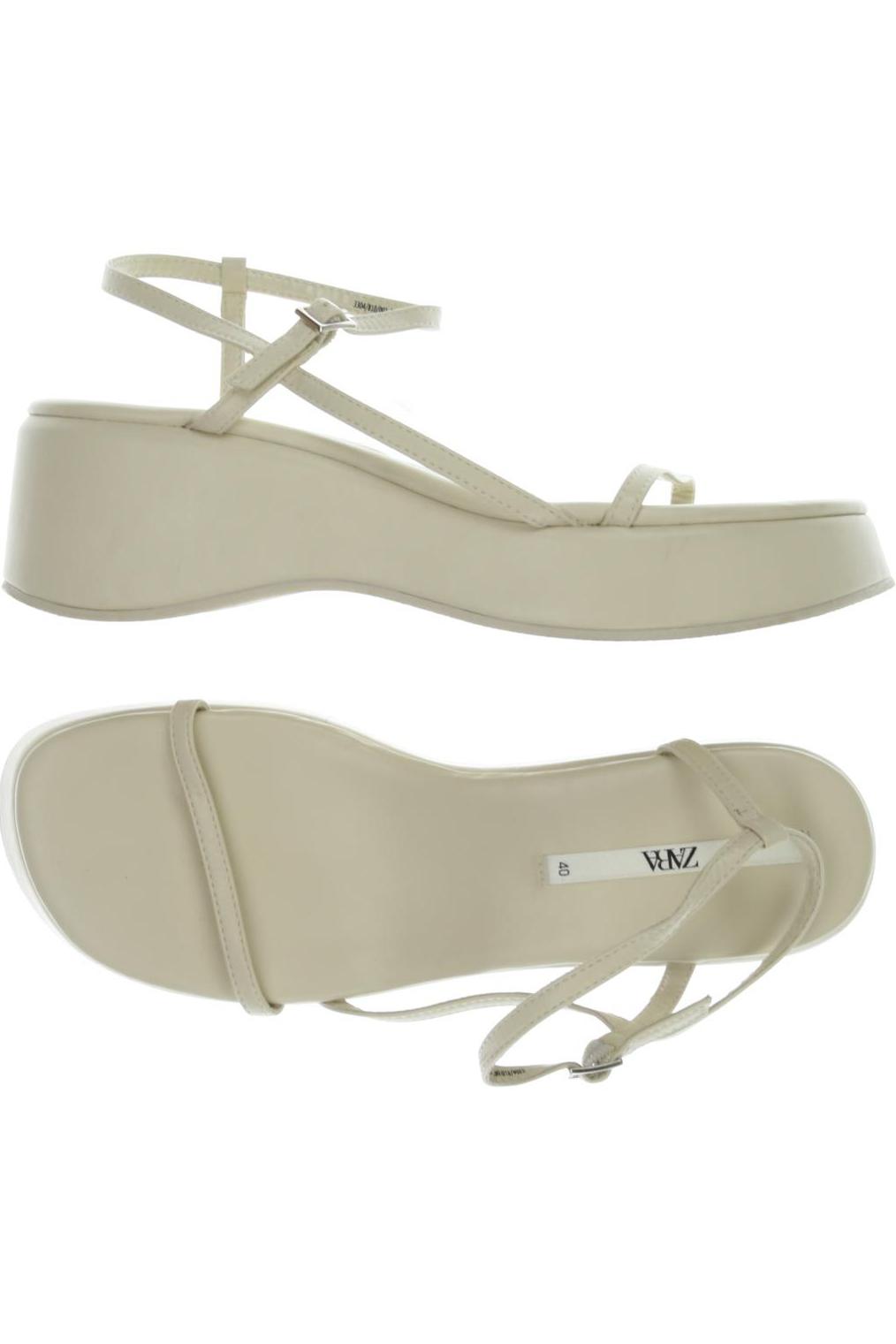 

Zara Damen Sandale, beige, Gr. 40