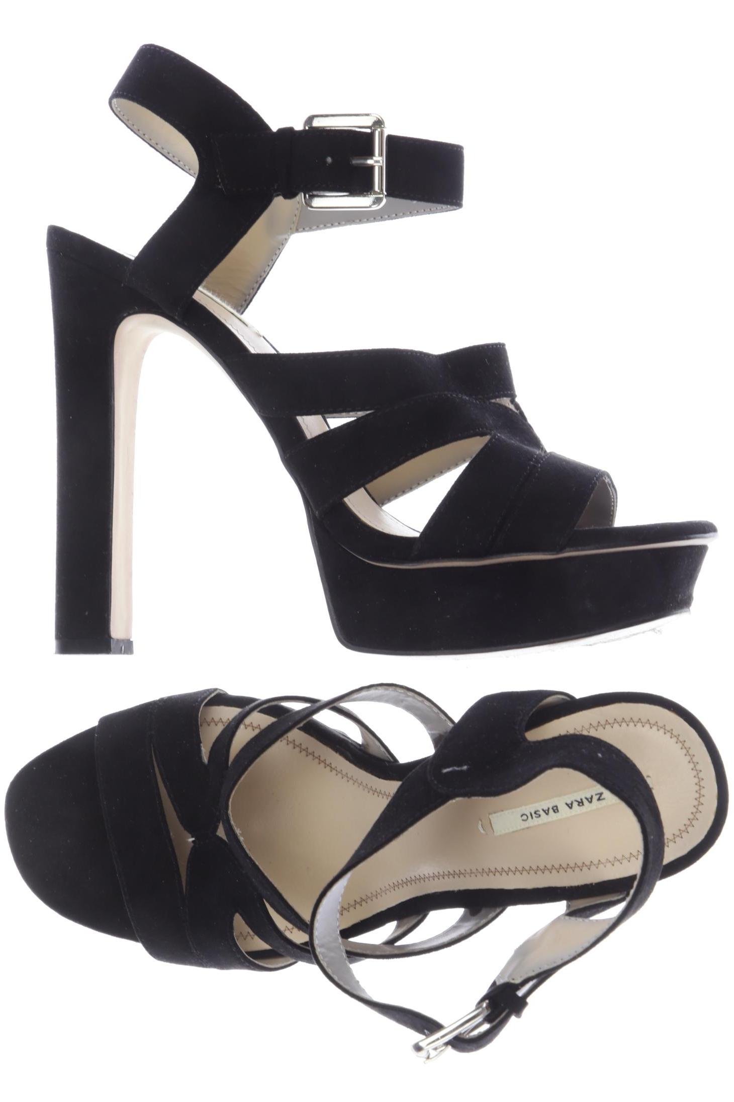 

Zara Damen Sandale, schwarz, Gr. 40