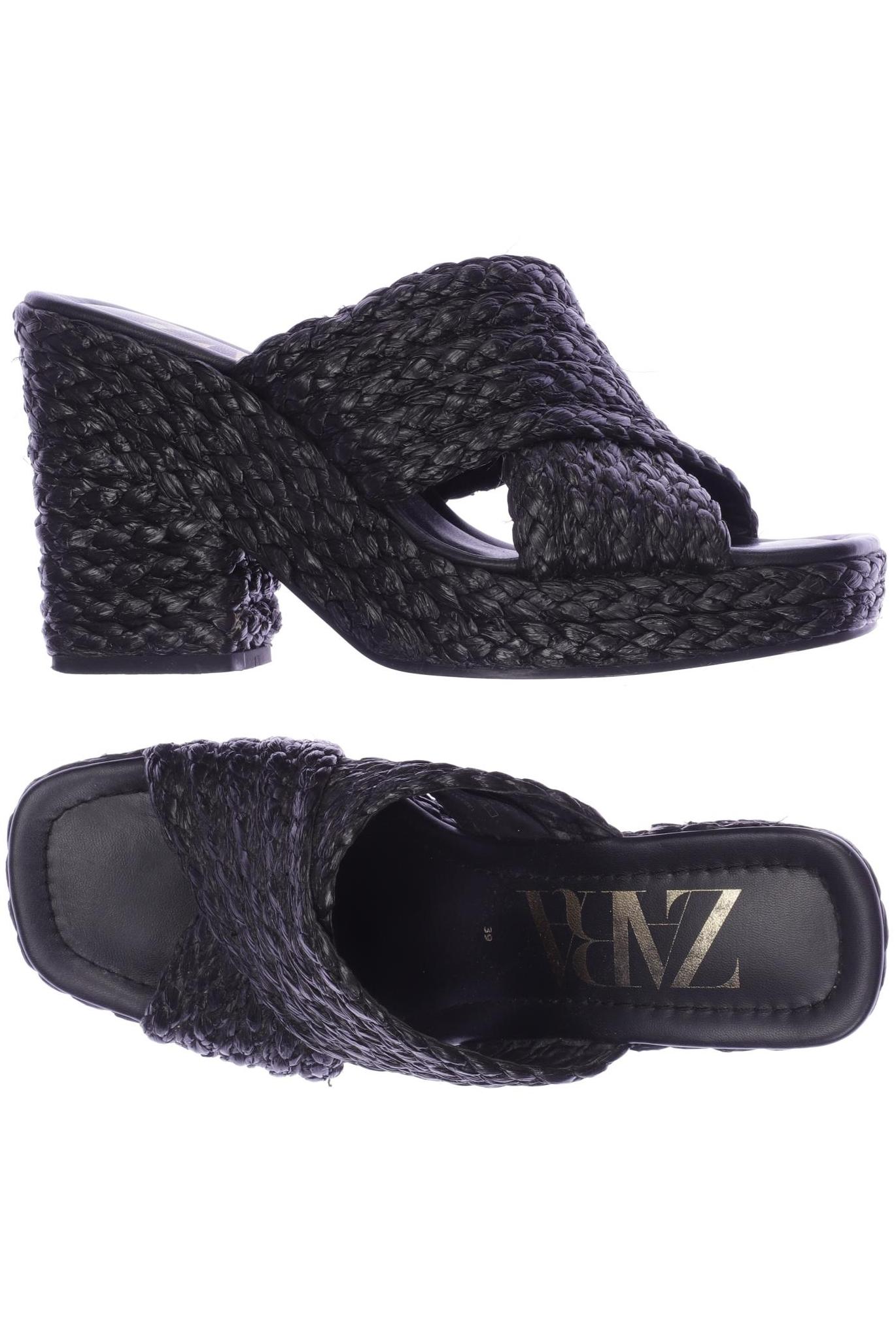 

Zara Damen Sandale, schwarz, Gr. 39