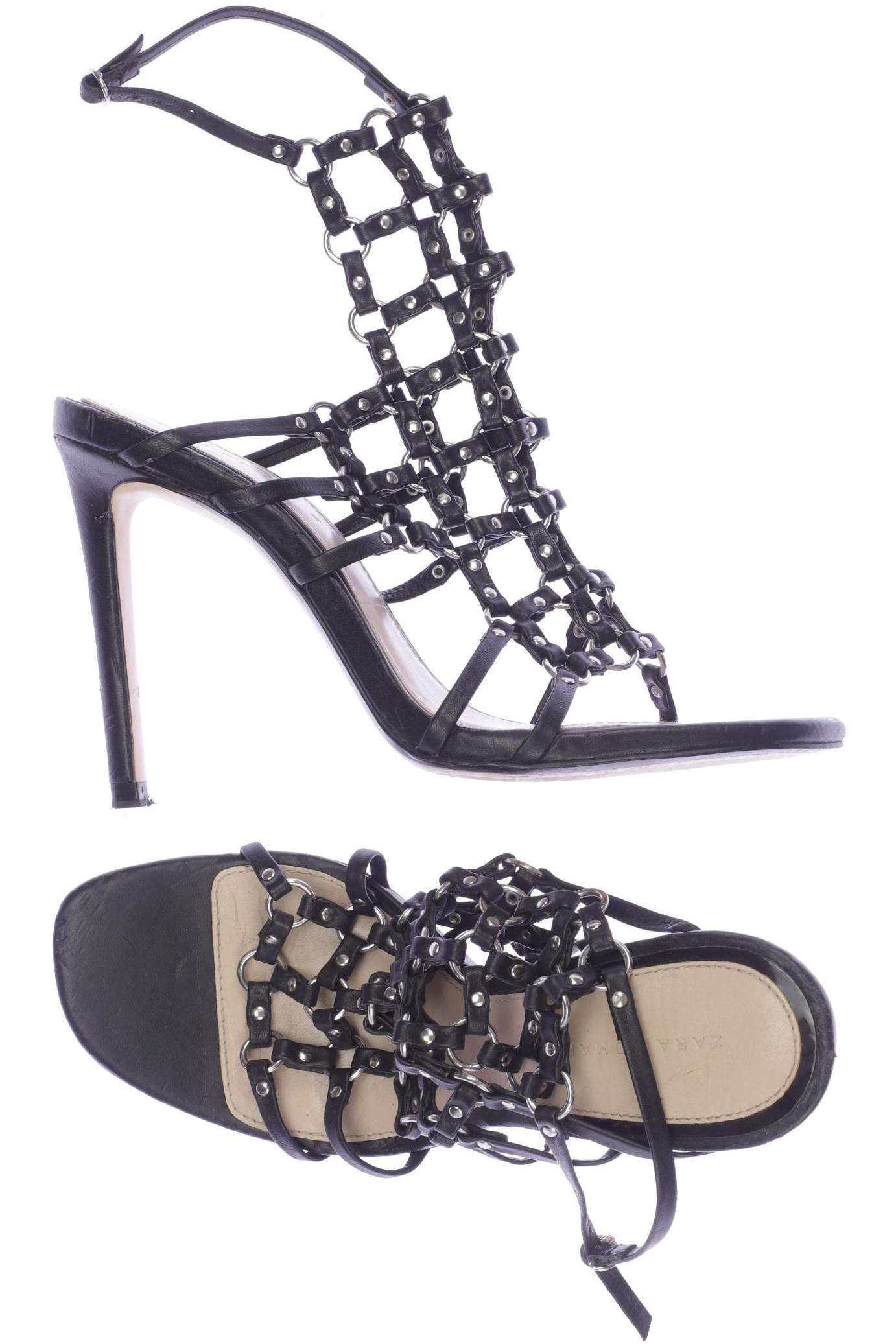 

Zara Damen Sandale, schwarz, Gr. 38