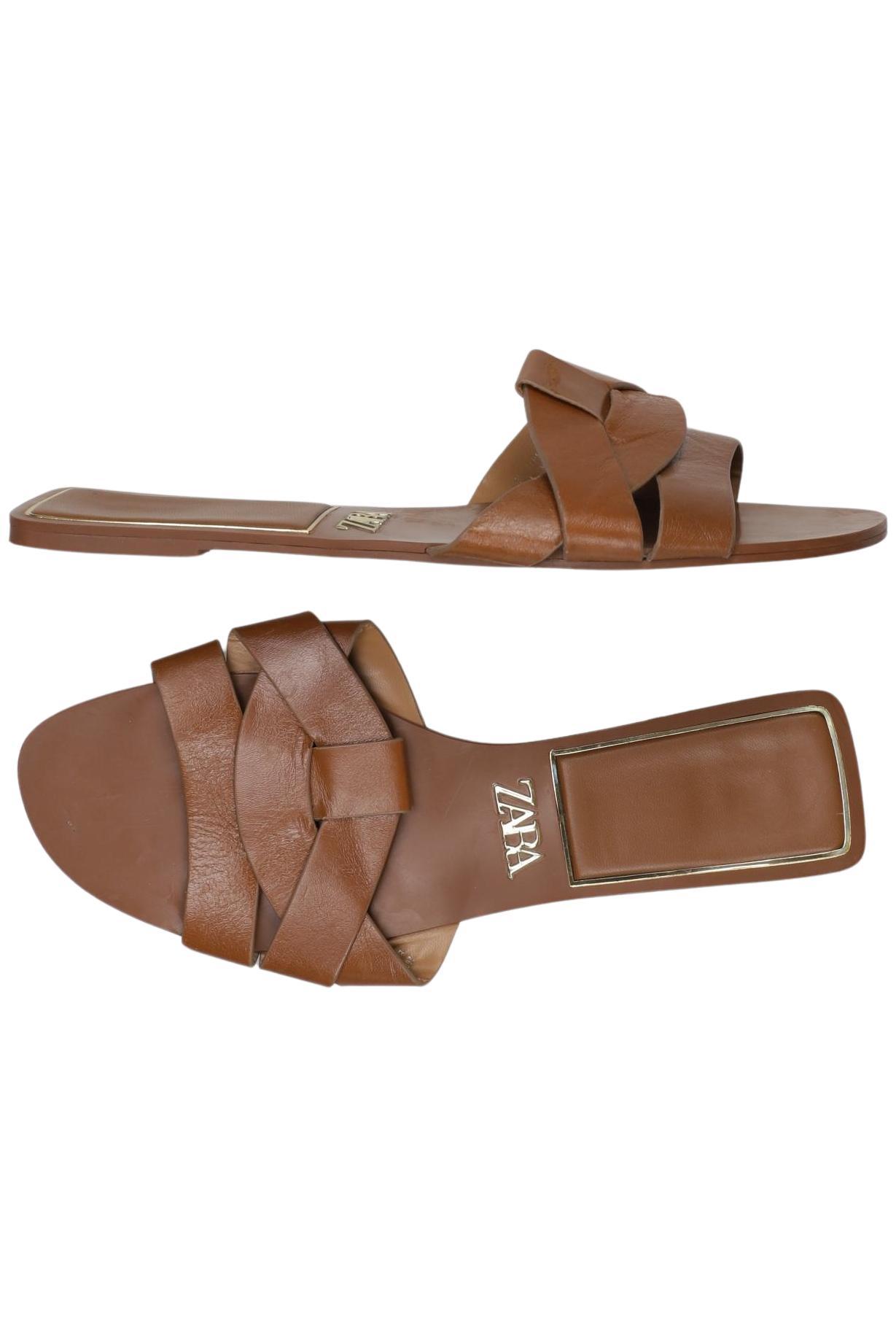 

Zara Damen Sandale, braun, Gr. 40