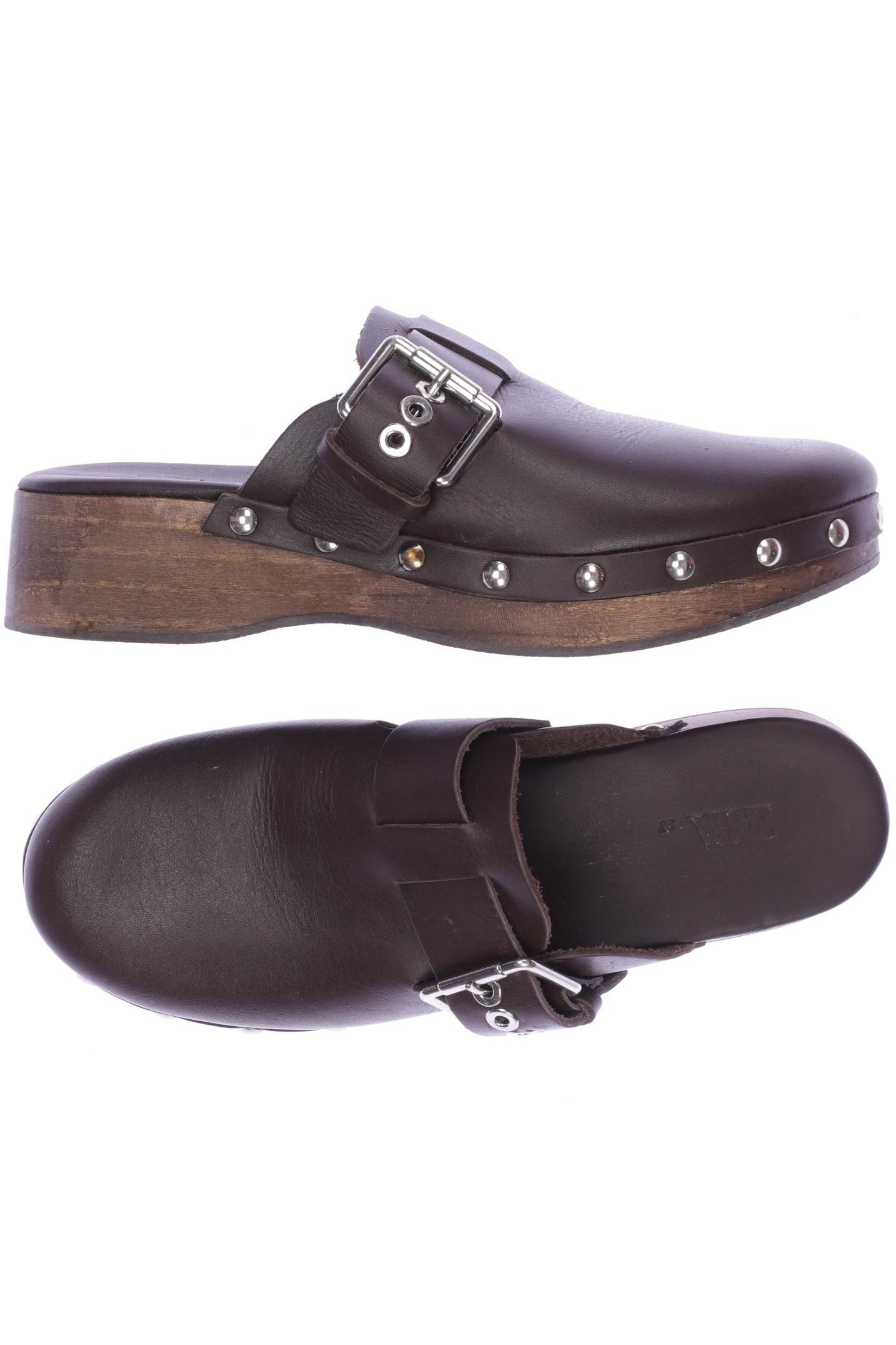 

Zara Damen Sandale, braun, Gr. 37