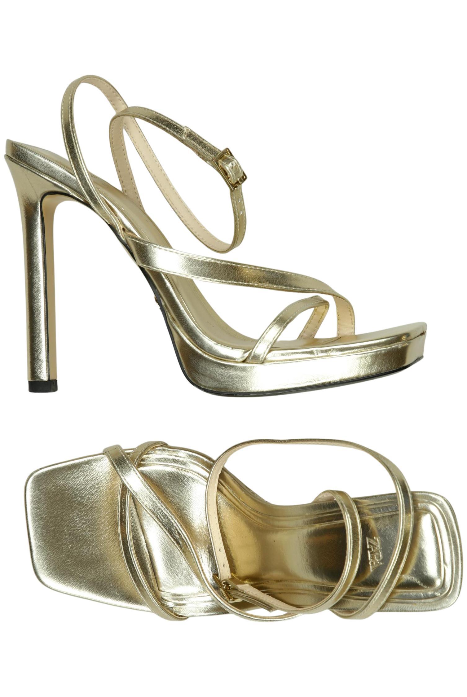 

Zara Damen Sandale, gold, Gr. 37