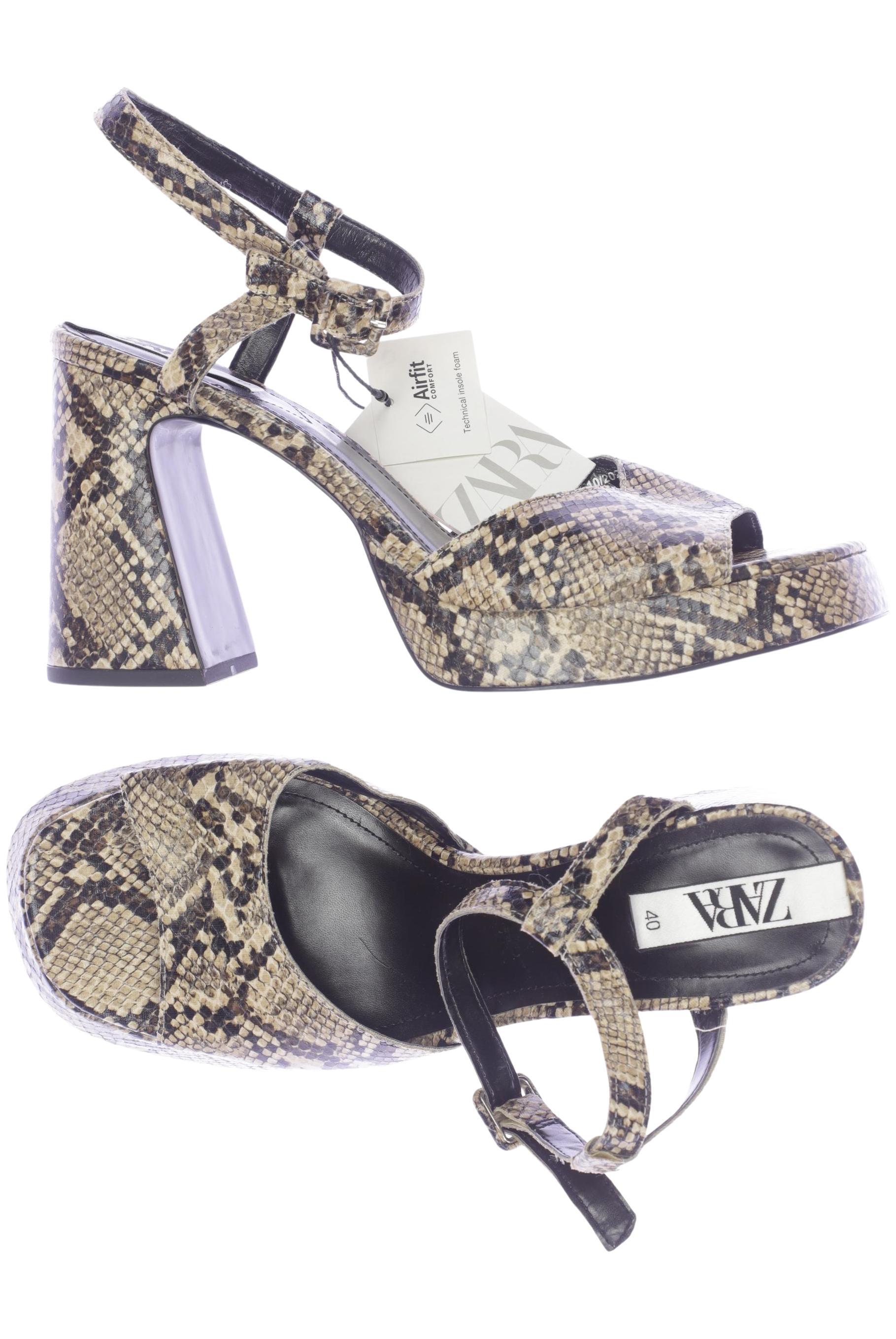 

Zara Damen Sandale, beige, Gr. 40