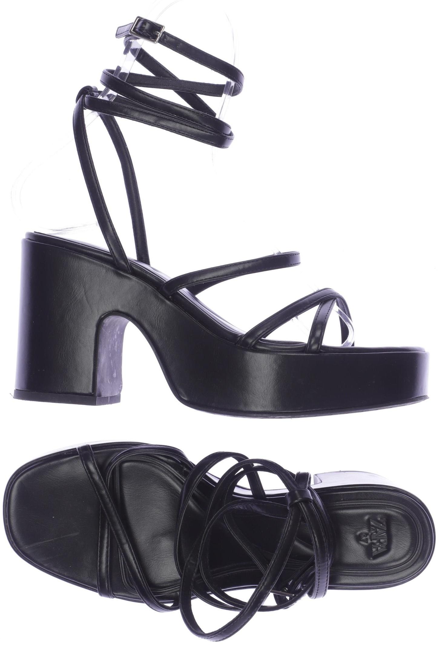 

Zara Damen Sandale, schwarz, Gr. 37
