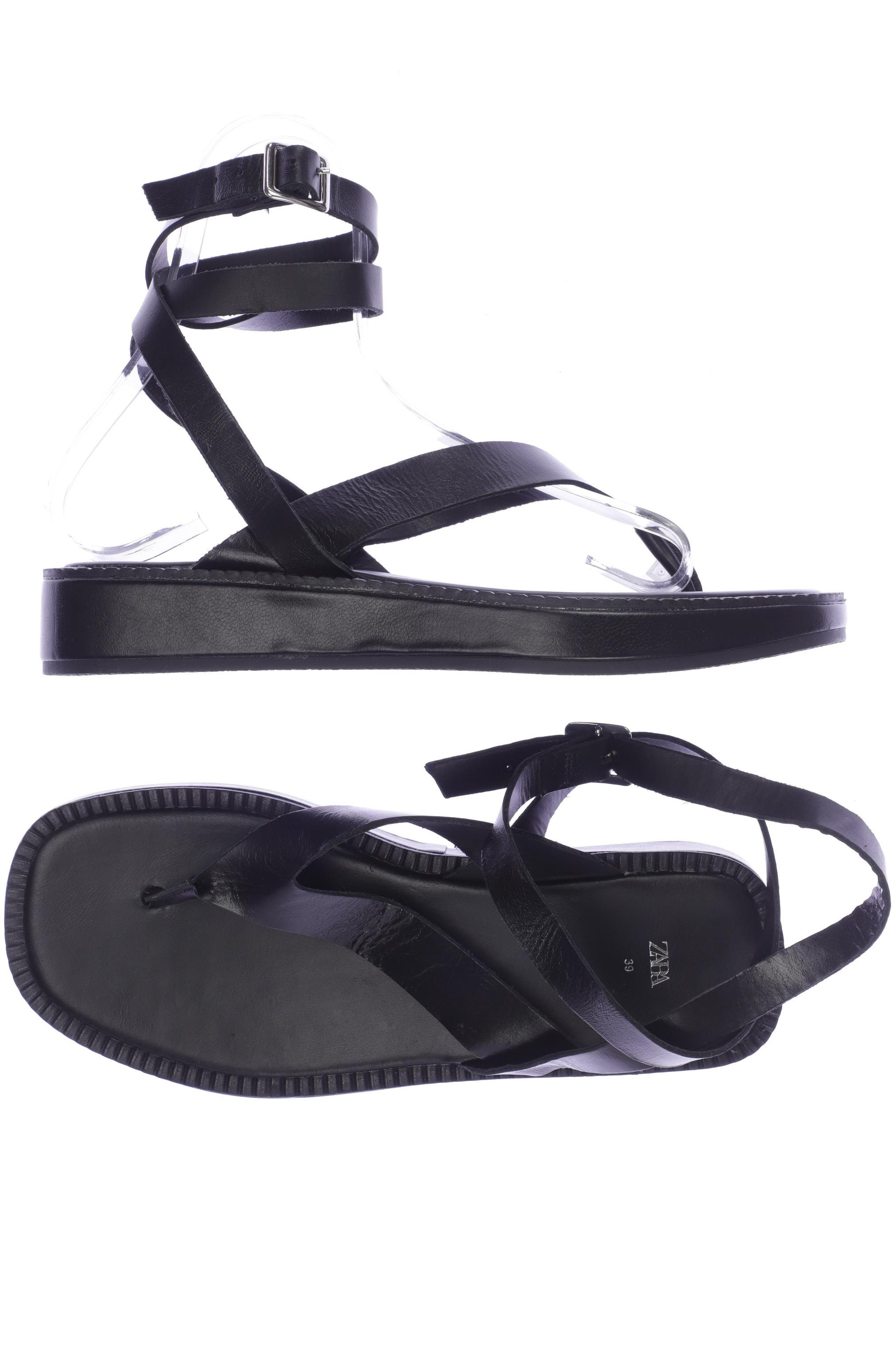 

ZARA Damen Sandale, schwarz