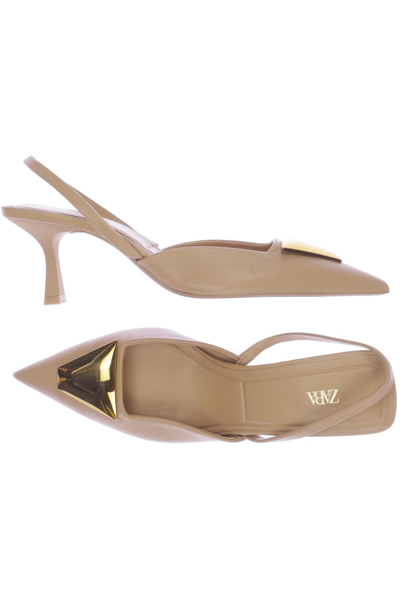 

Zara Damen Sandale, beige, Gr. 38
