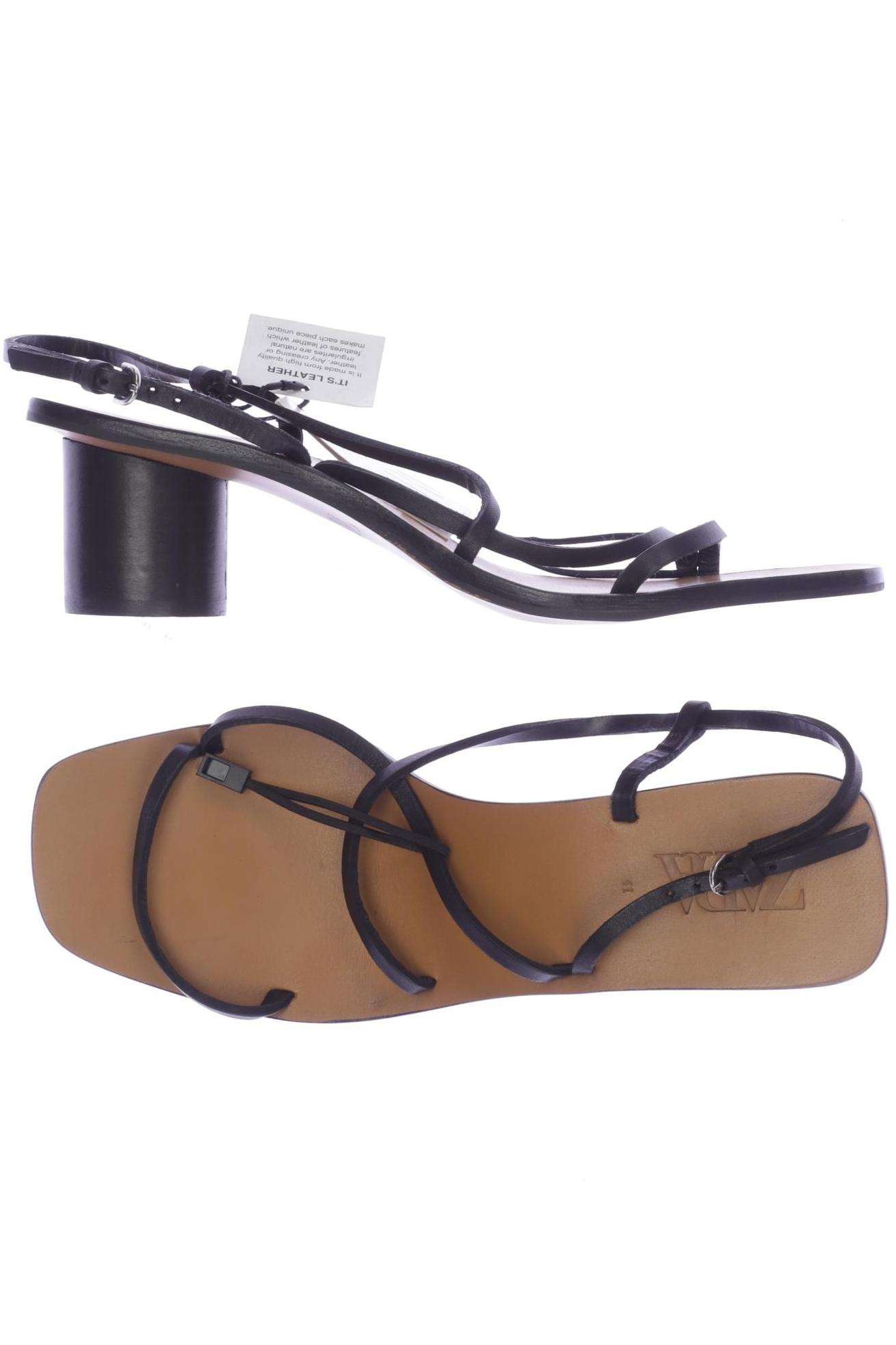 

ZARA Damen Sandale, schwarz