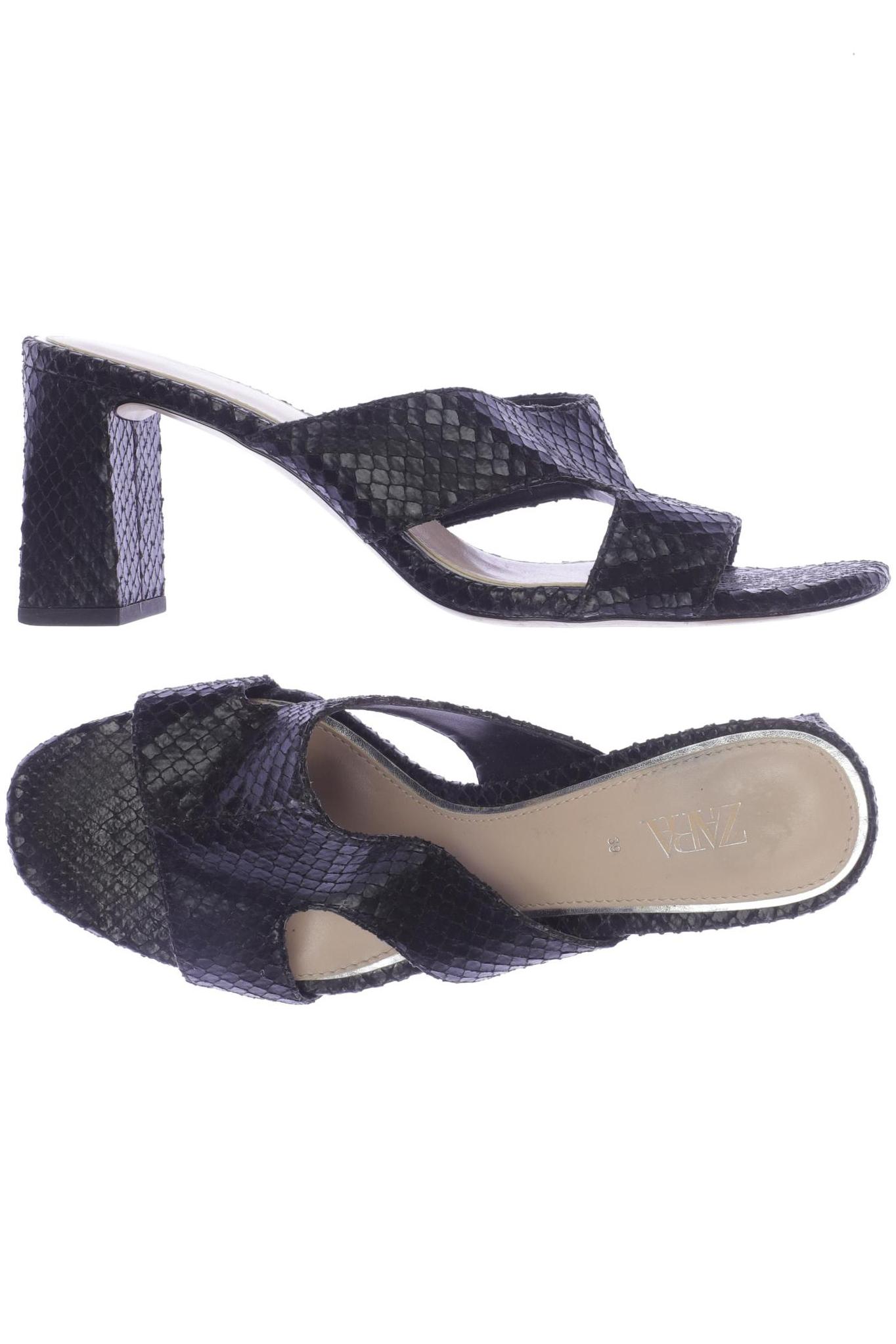 

ZARA Damen Sandale, schwarz
