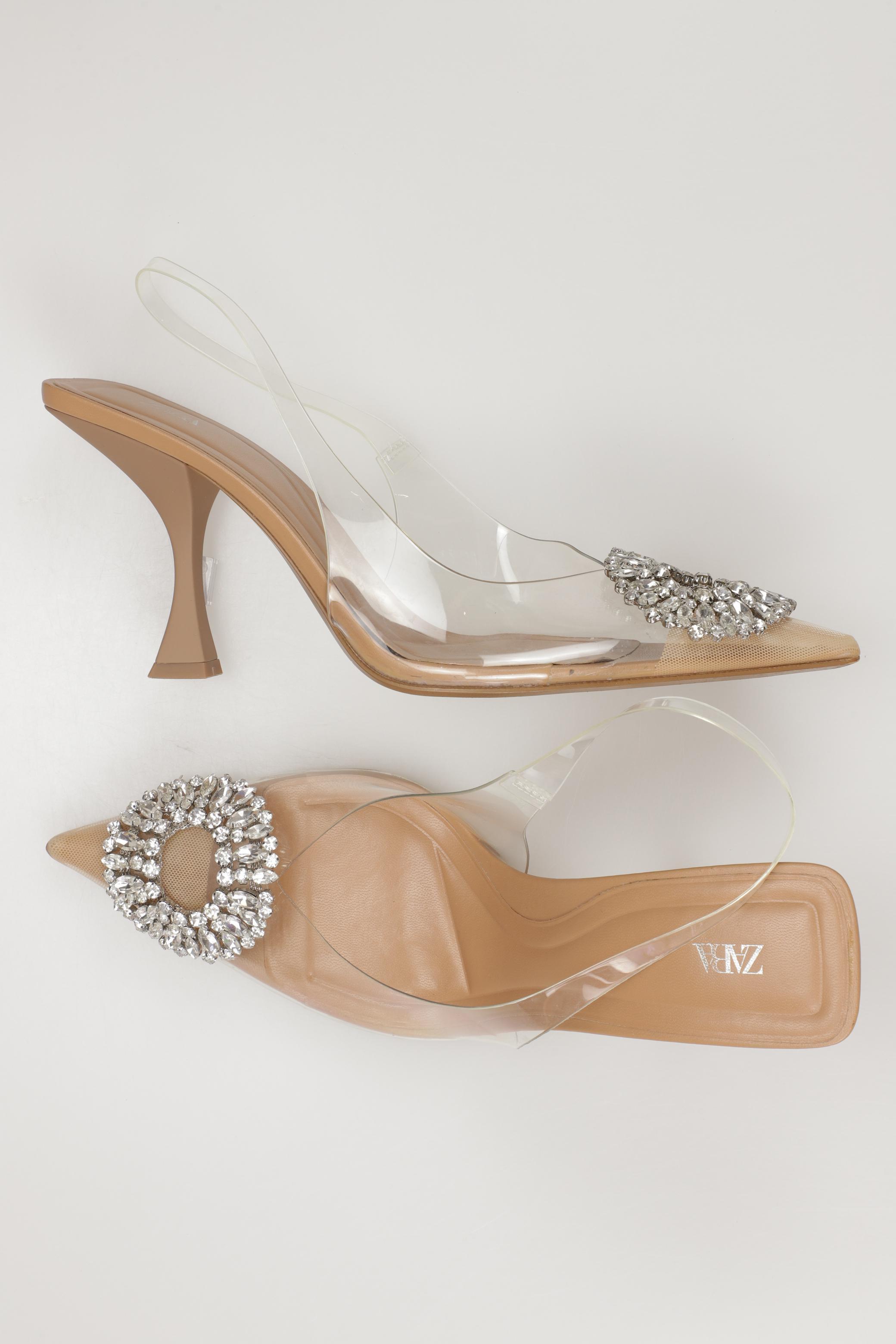 

Zara Damen Sandale, beige, Gr. 39