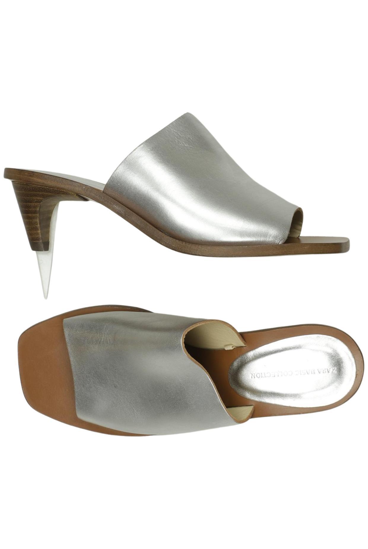 

Zara Damen Sandale, silber, Gr. 36