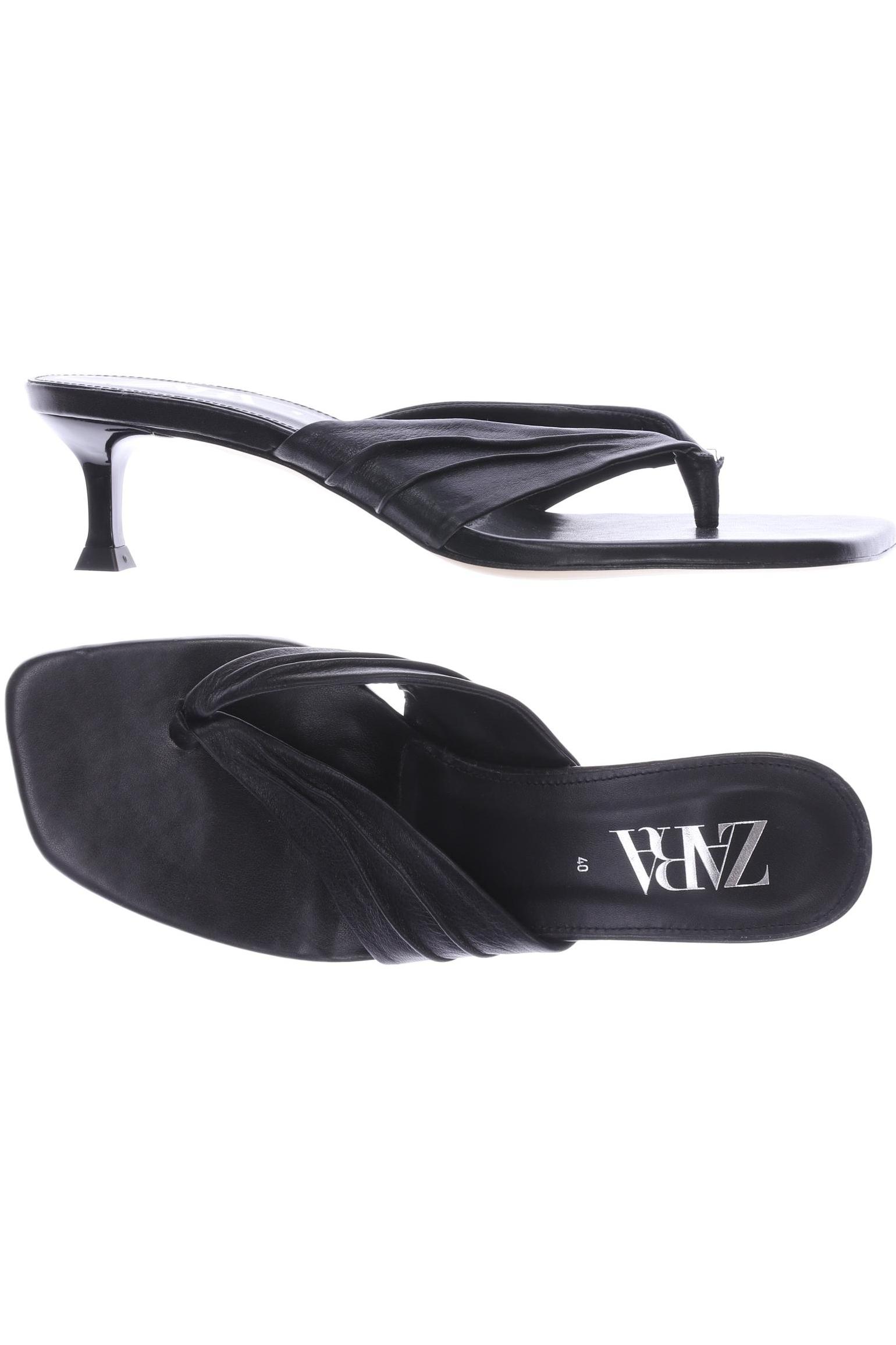 

ZARA Damen Sandale, schwarz