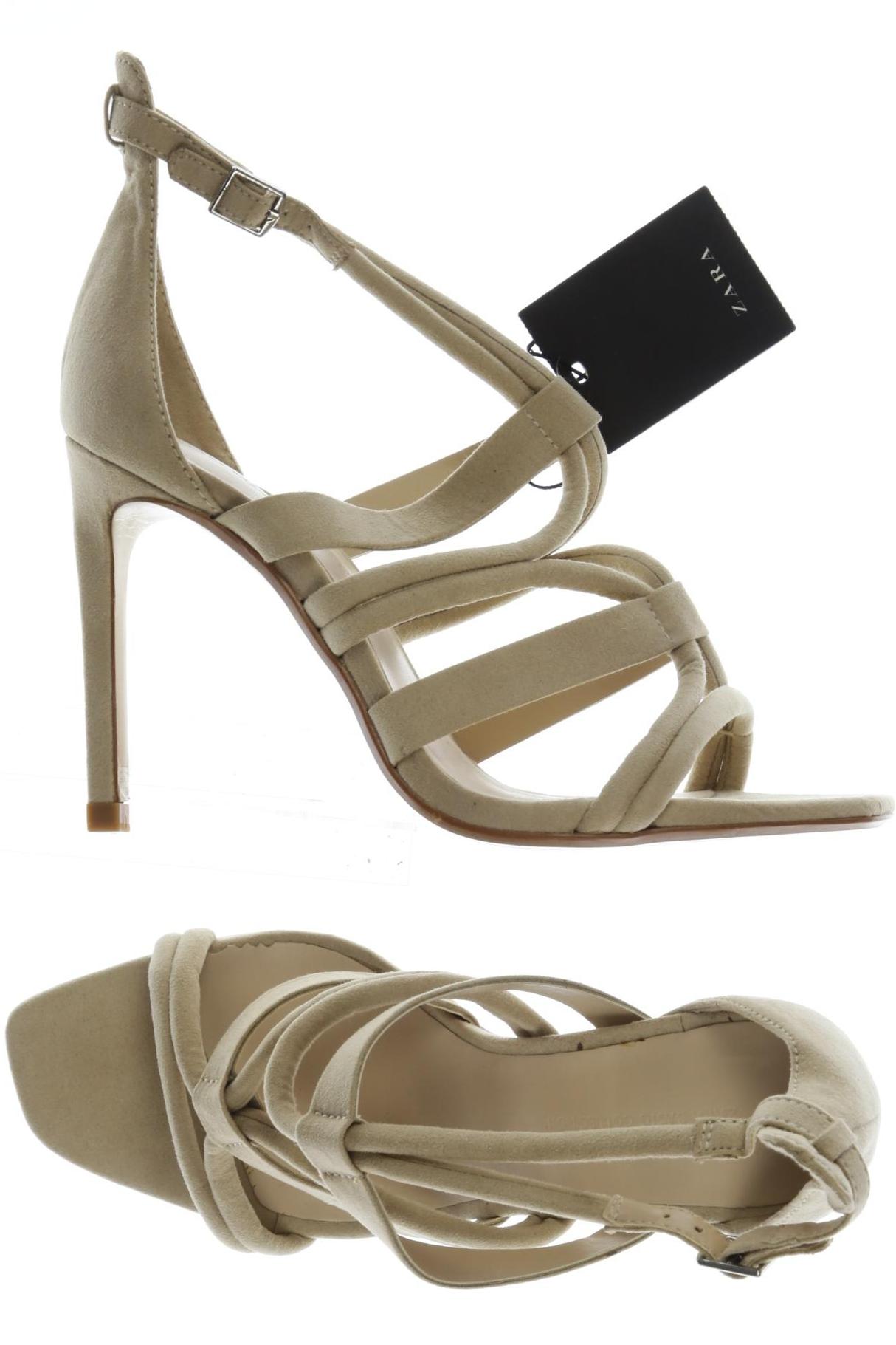 

Zara Damen Sandale, beige, Gr. 38