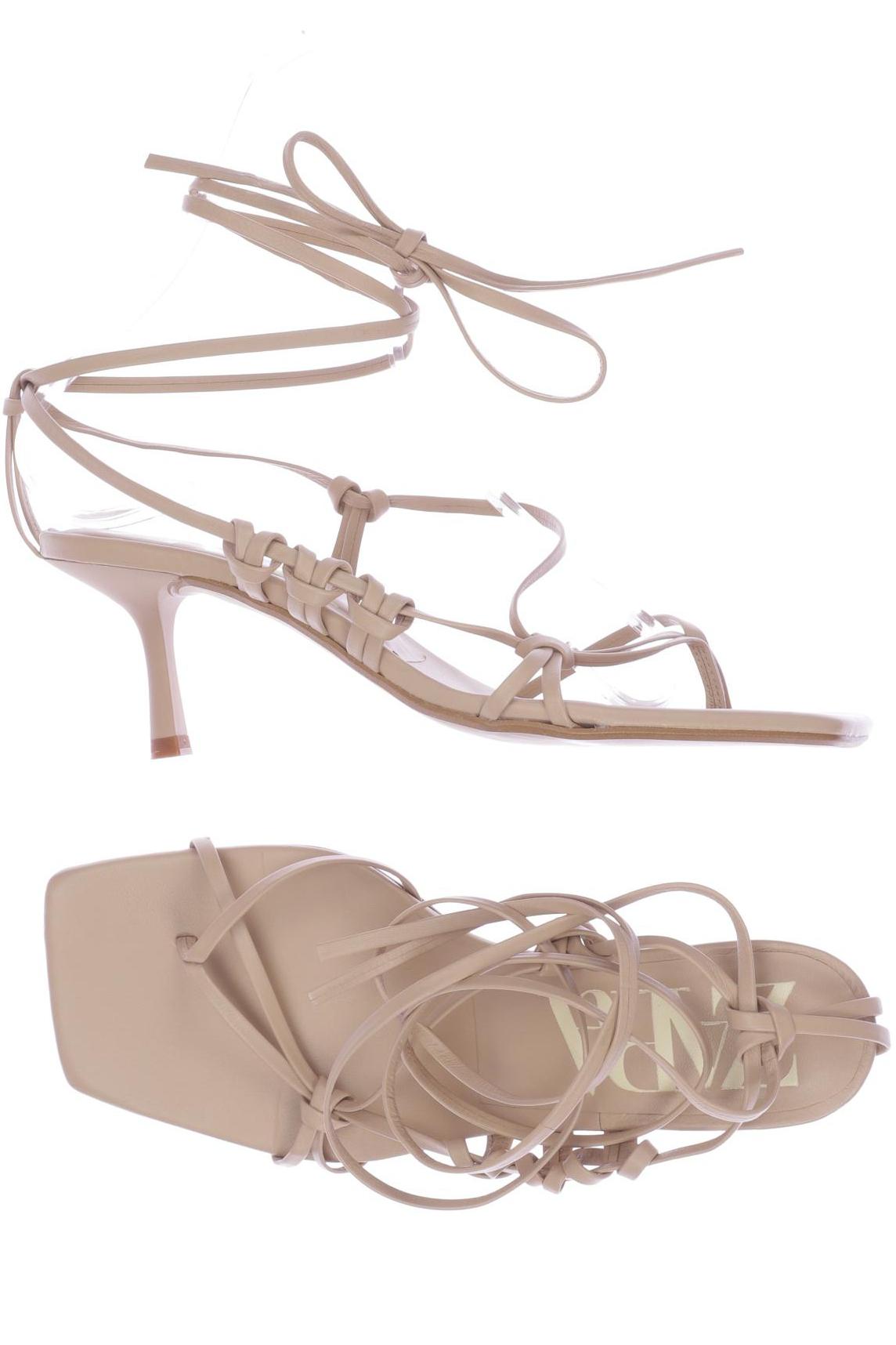 

ZARA Damen Sandale, beige