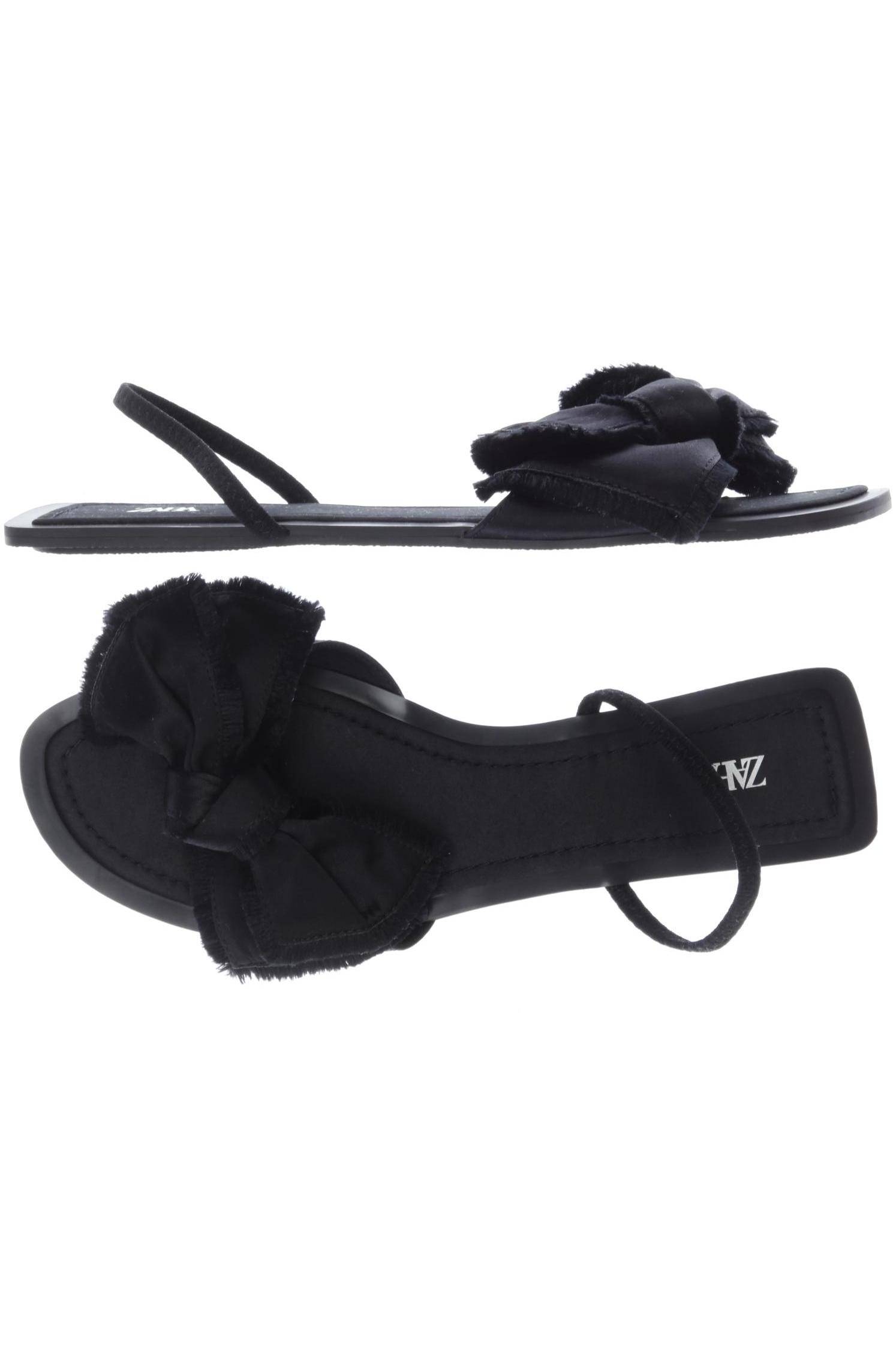 

Zara Damen Sandale, schwarz, Gr. 38