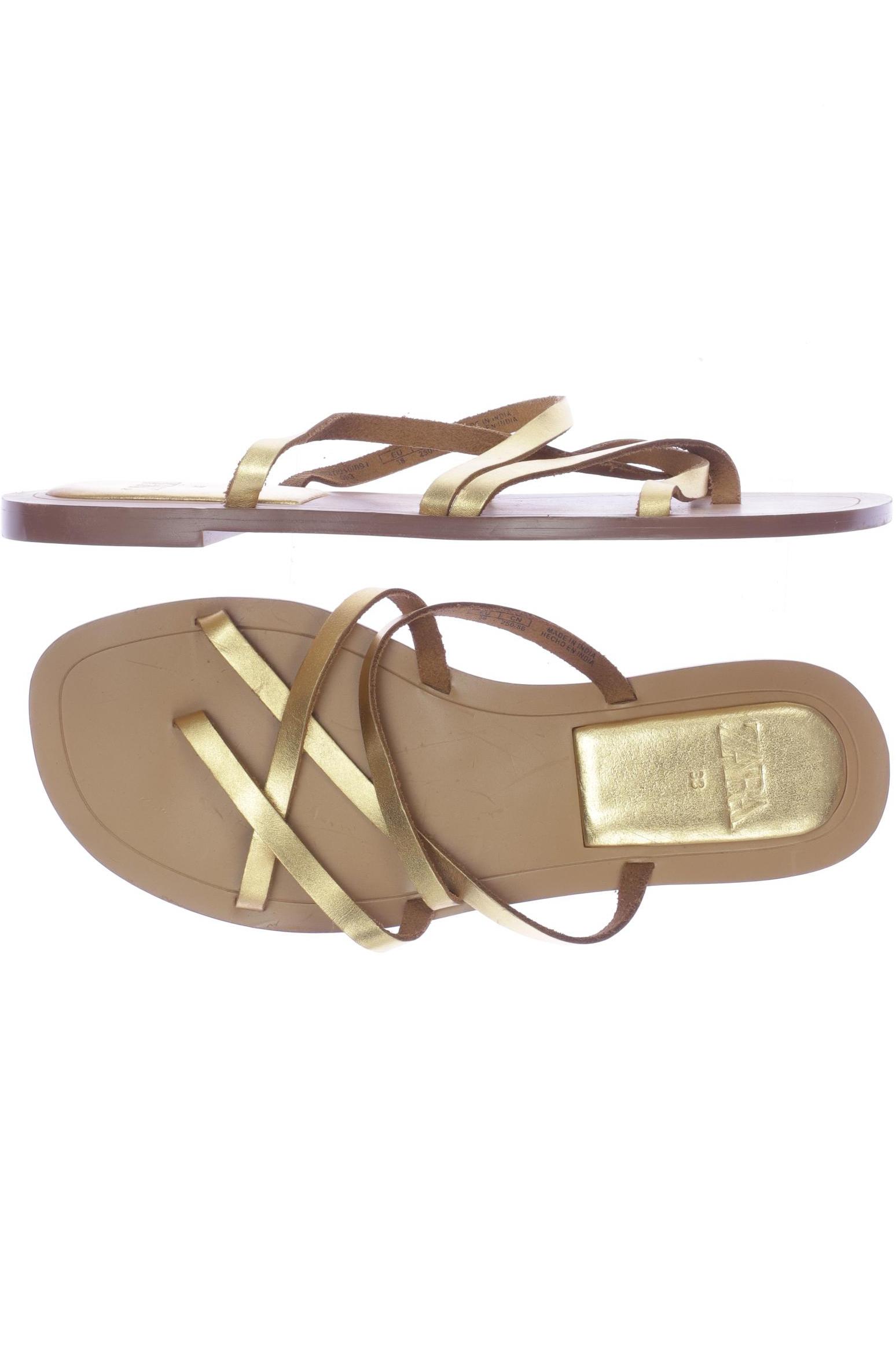 

Zara Damen Sandale, gold, Gr. 38