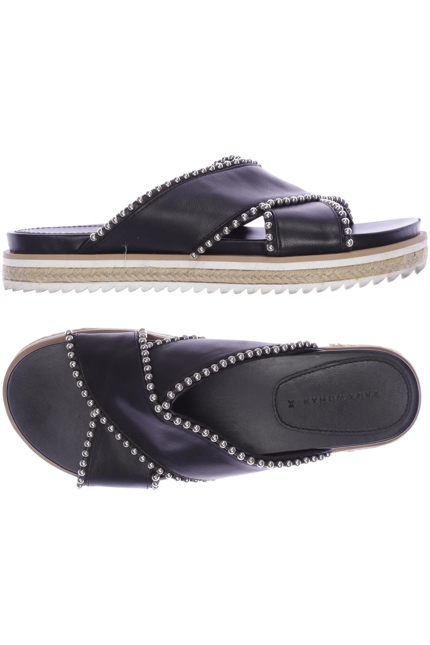 

Zara Damen Sandale, schwarz, Gr. 38