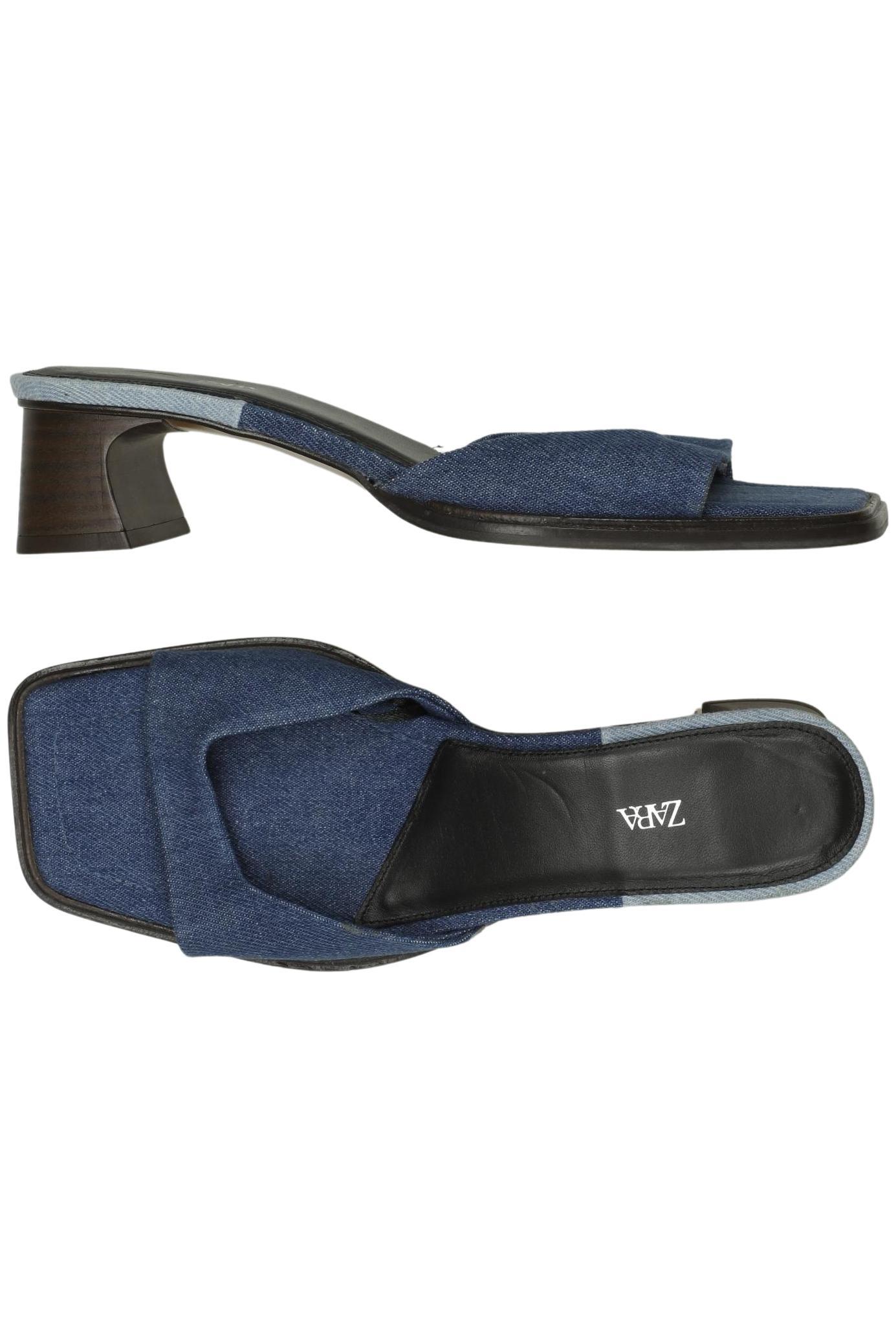 

Zara Damen Sandale, blau, Gr. 37