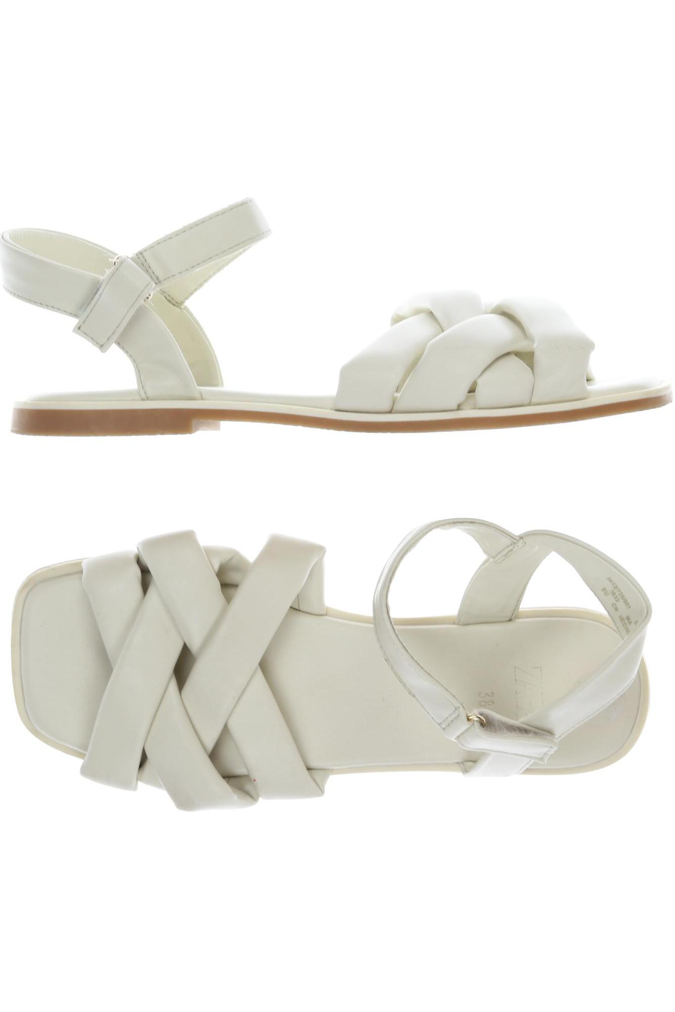 

Zara Damen Sandale, weiß, Gr. 38