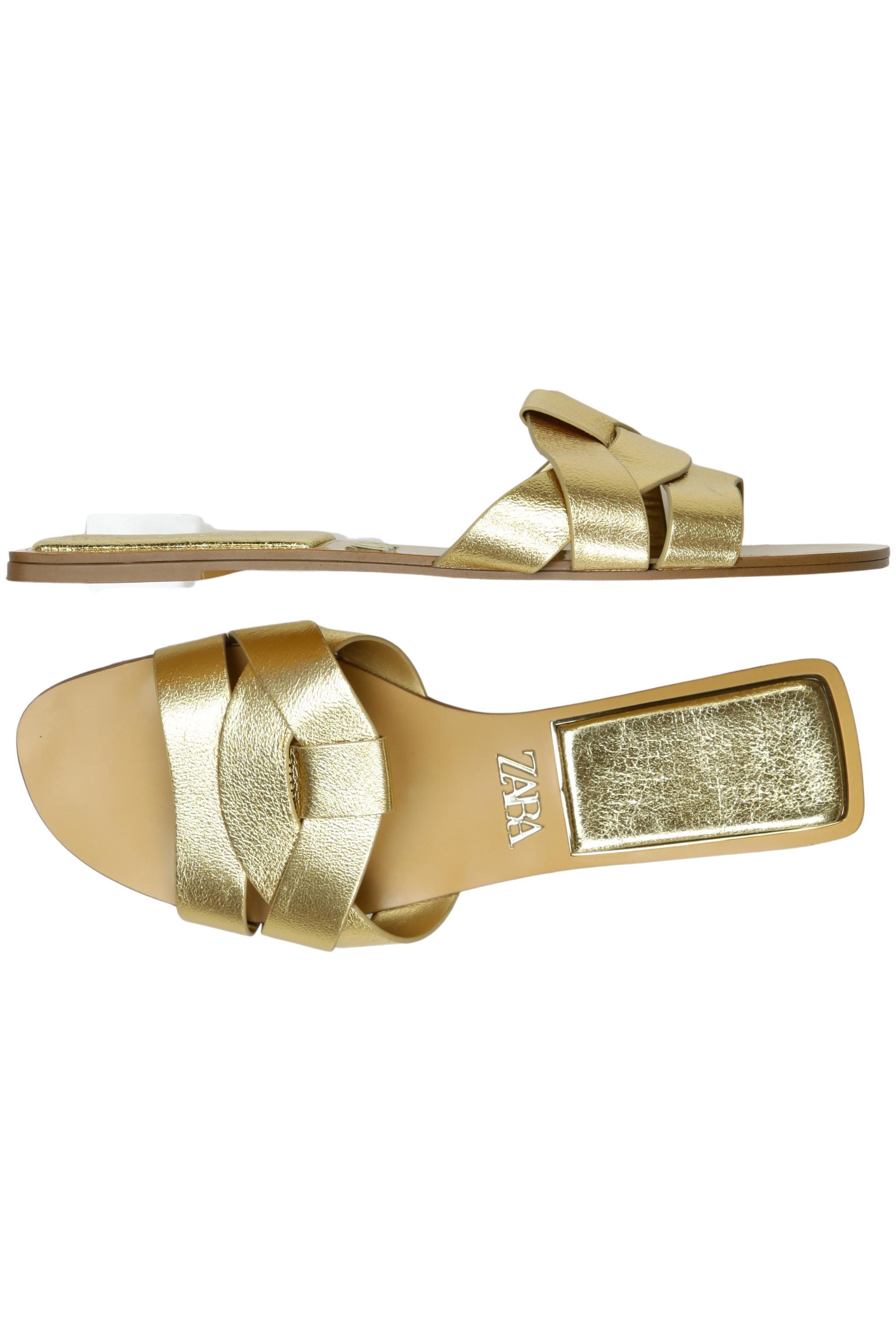 

Zara Damen Sandale, gold, Gr. 40