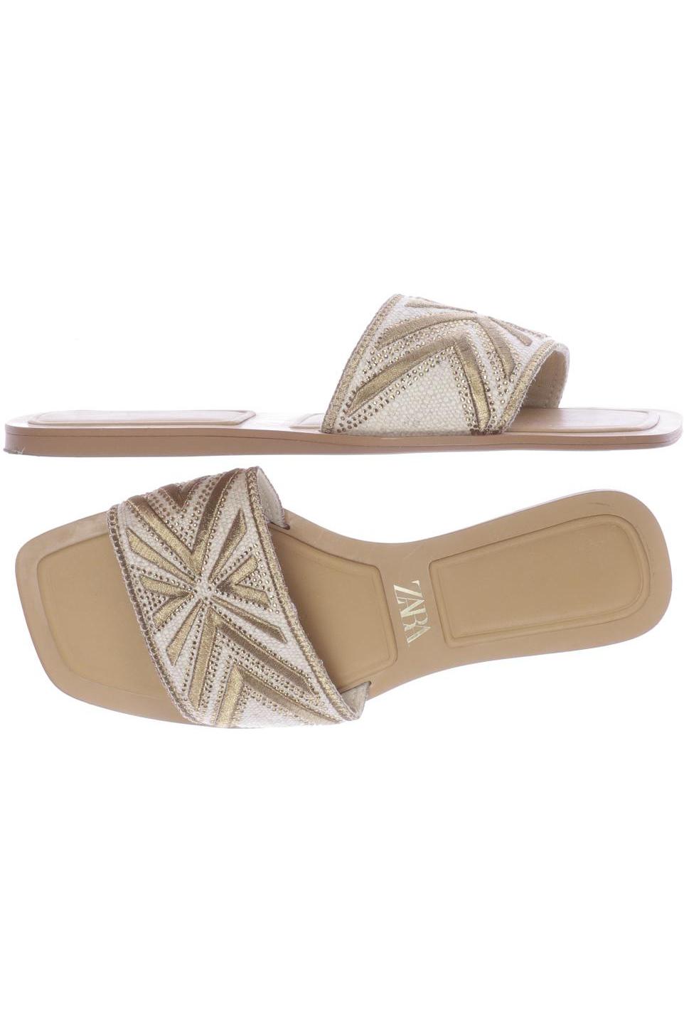 

ZARA Damen Sandale, beige
