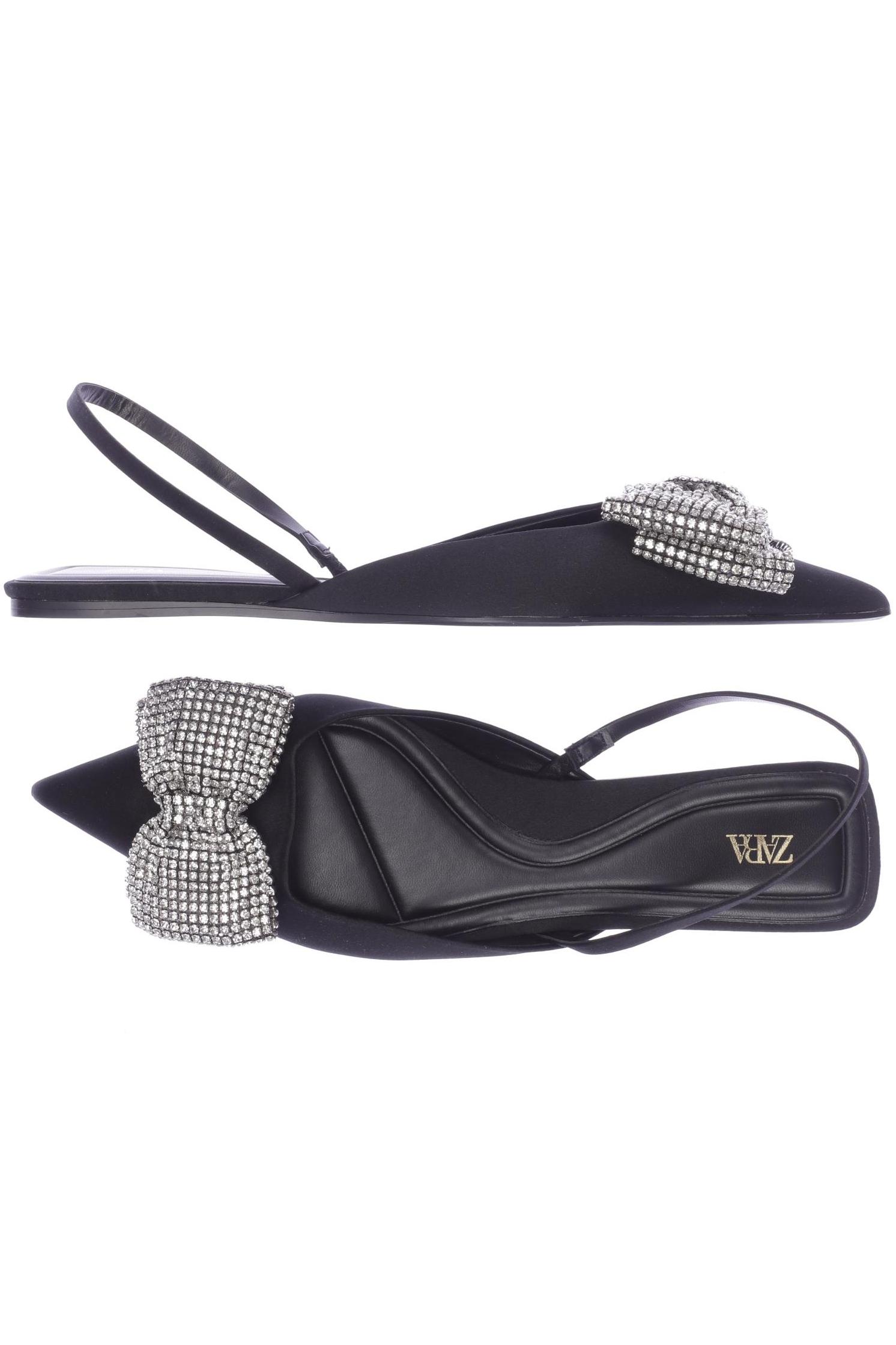 

ZARA Damen Sandale, schwarz