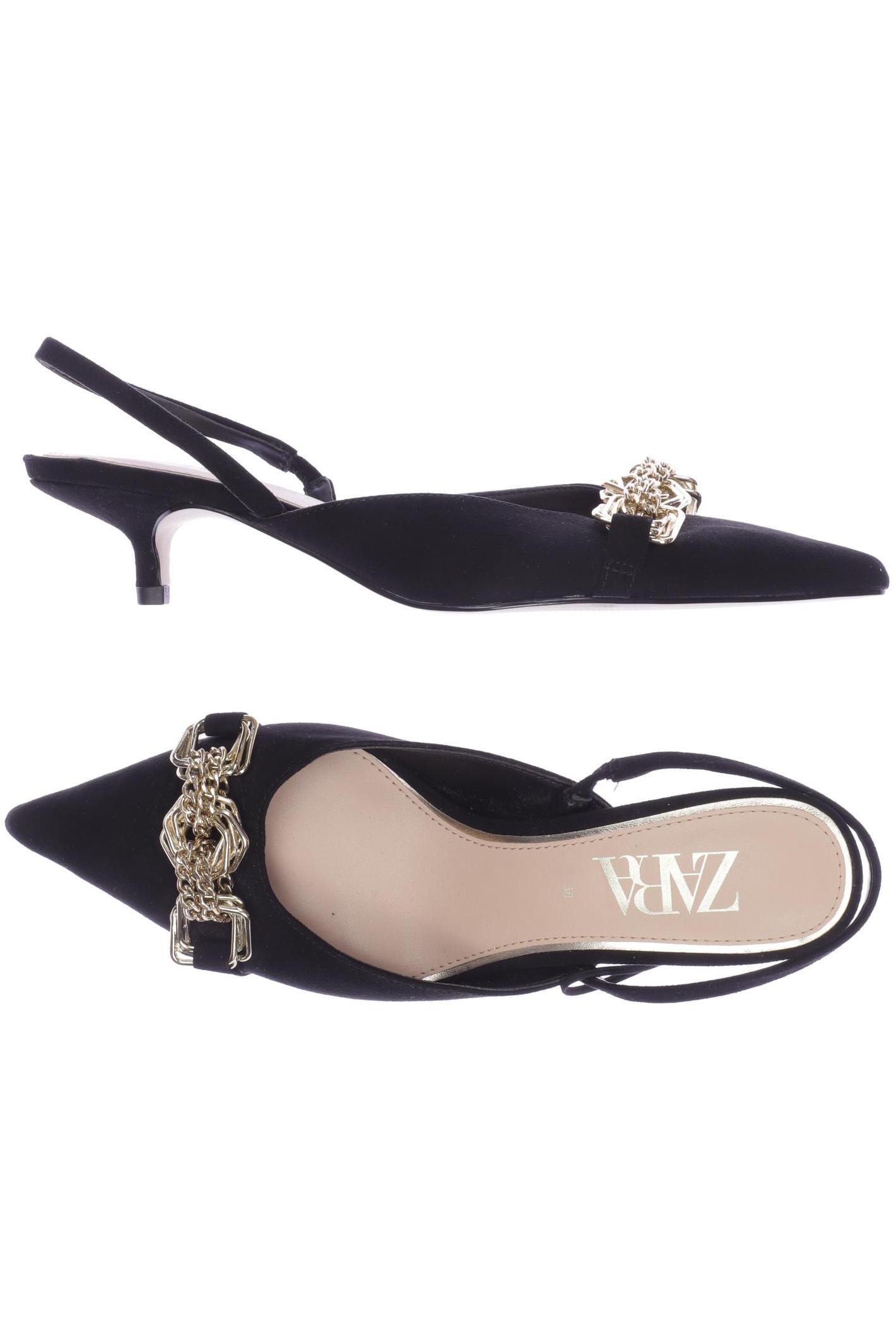 

Zara Damen Sandale, schwarz, Gr. 38