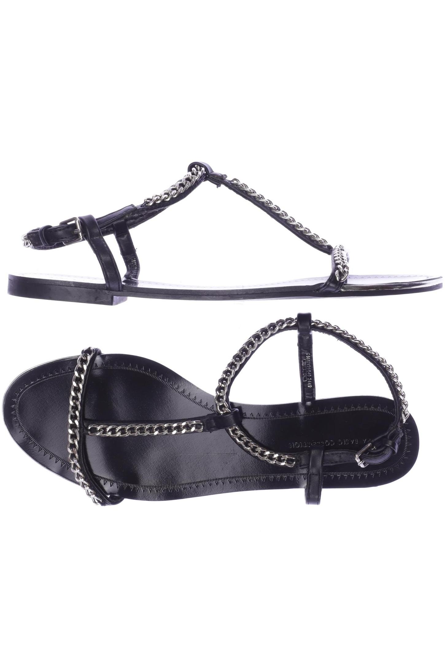 

Zara Damen Sandale, schwarz, Gr. 40